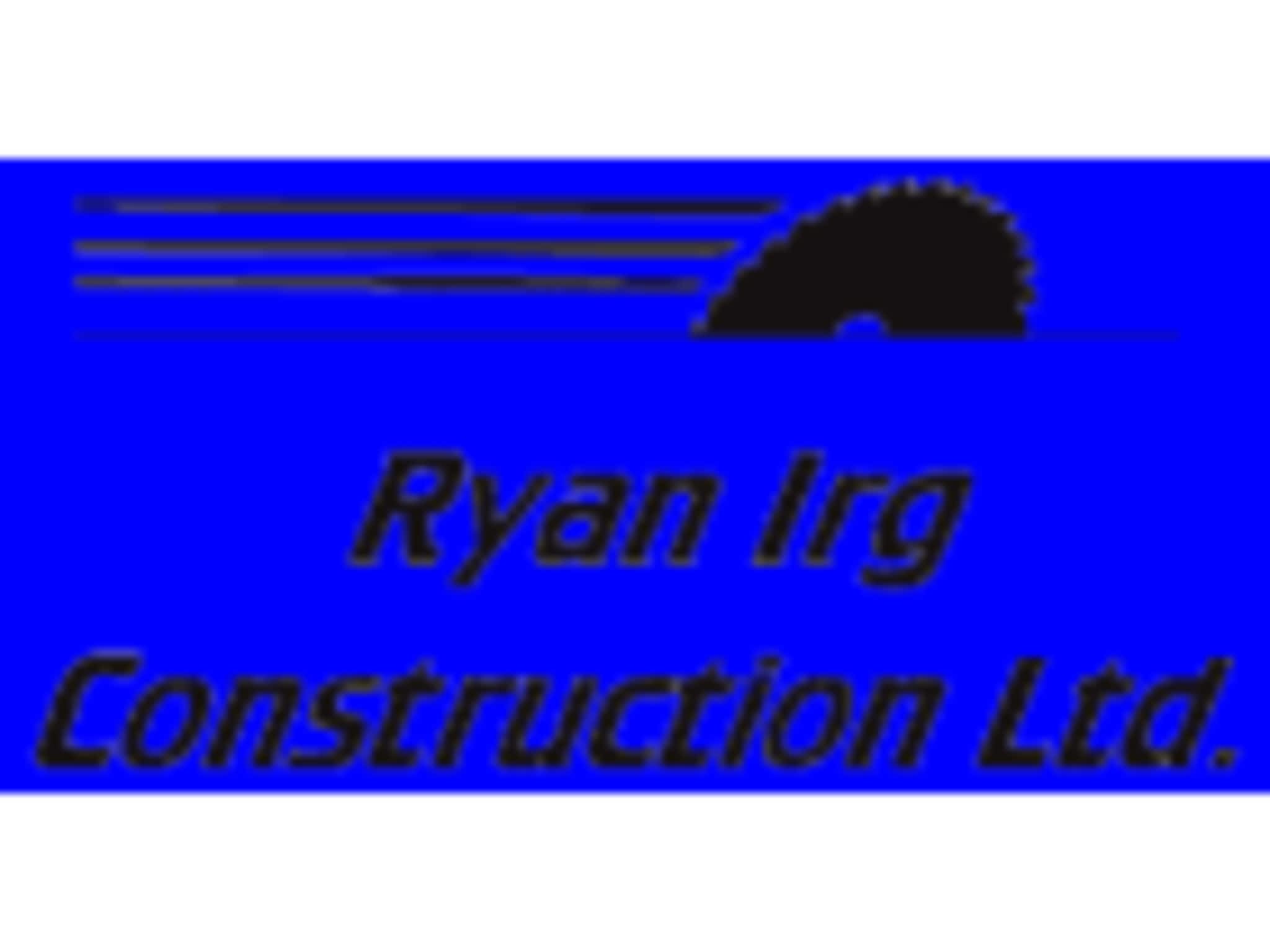 photo Ryan Irg Constructions Ltd