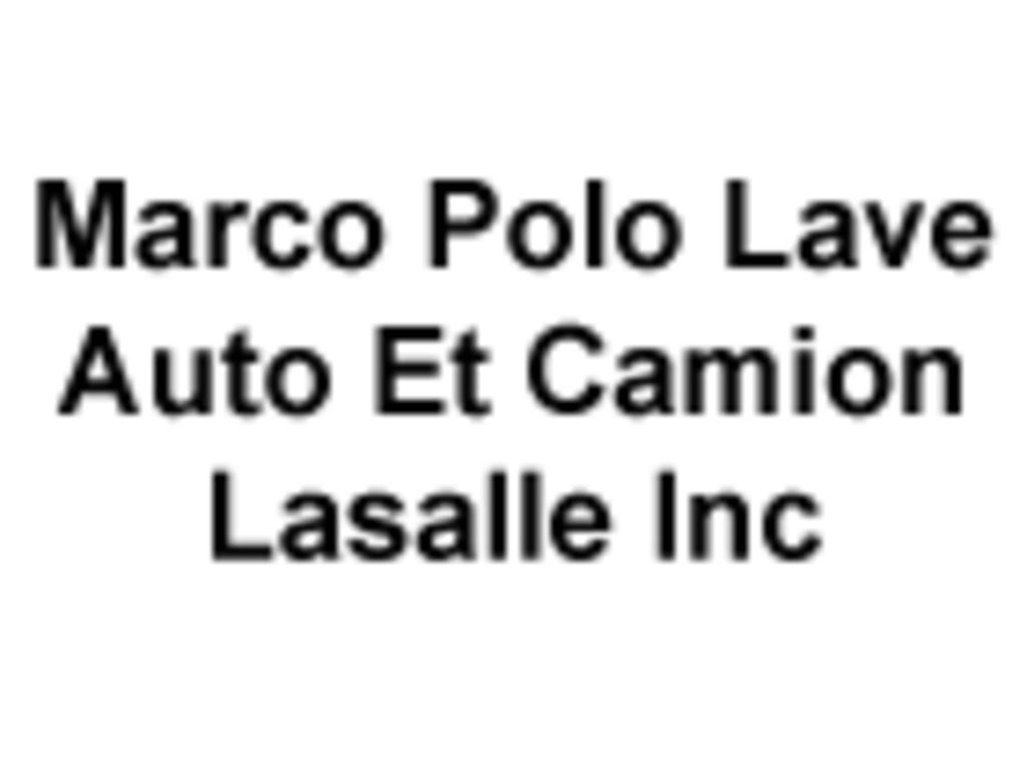 photo Marco Polo Lave Auto Et Camion Lasalle Inc