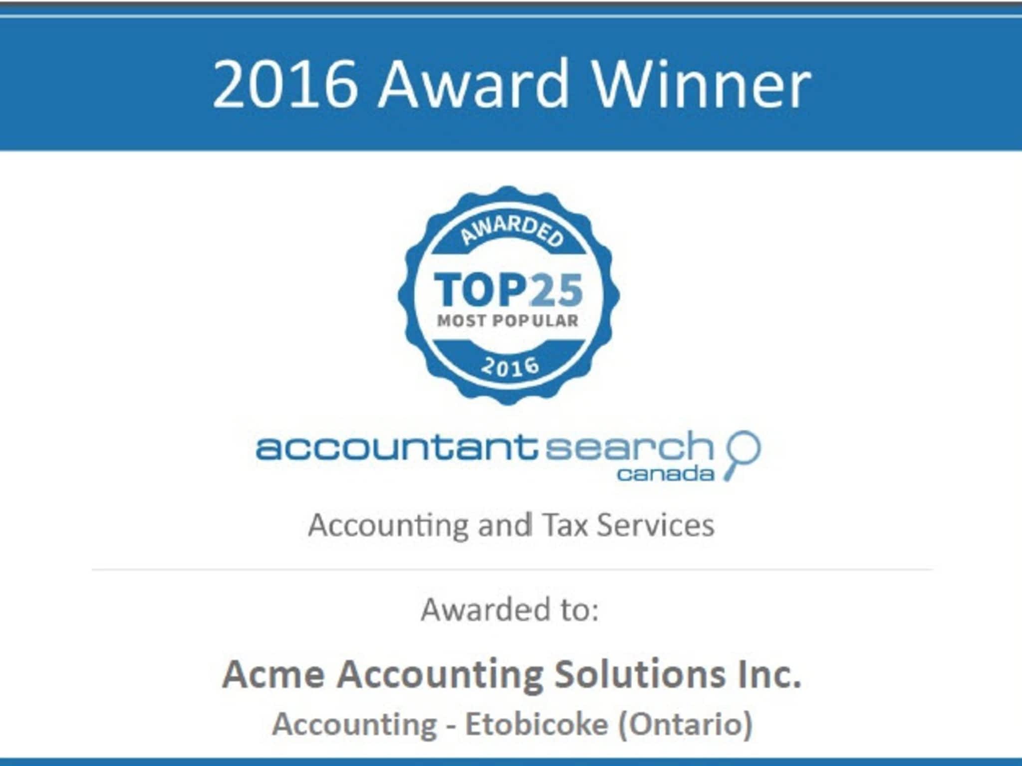 photo ACME Accounting Solutions Inc