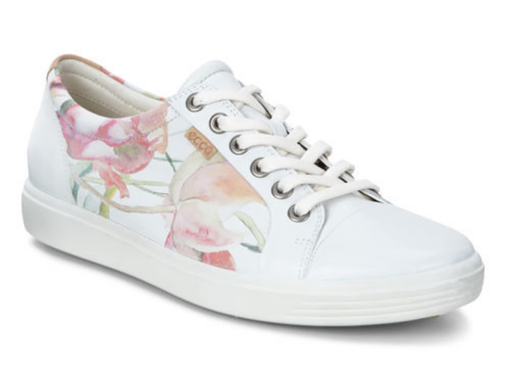 Кеды ecco Soft Ladies White Flowers Print