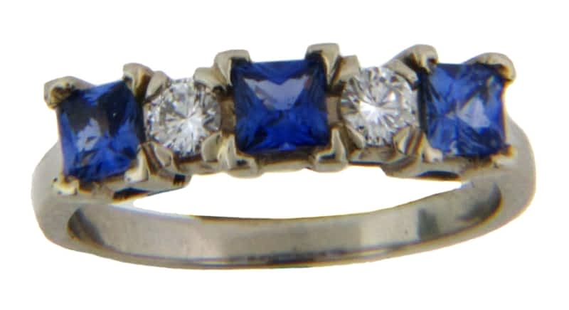 Sapphire and diamond jewelry