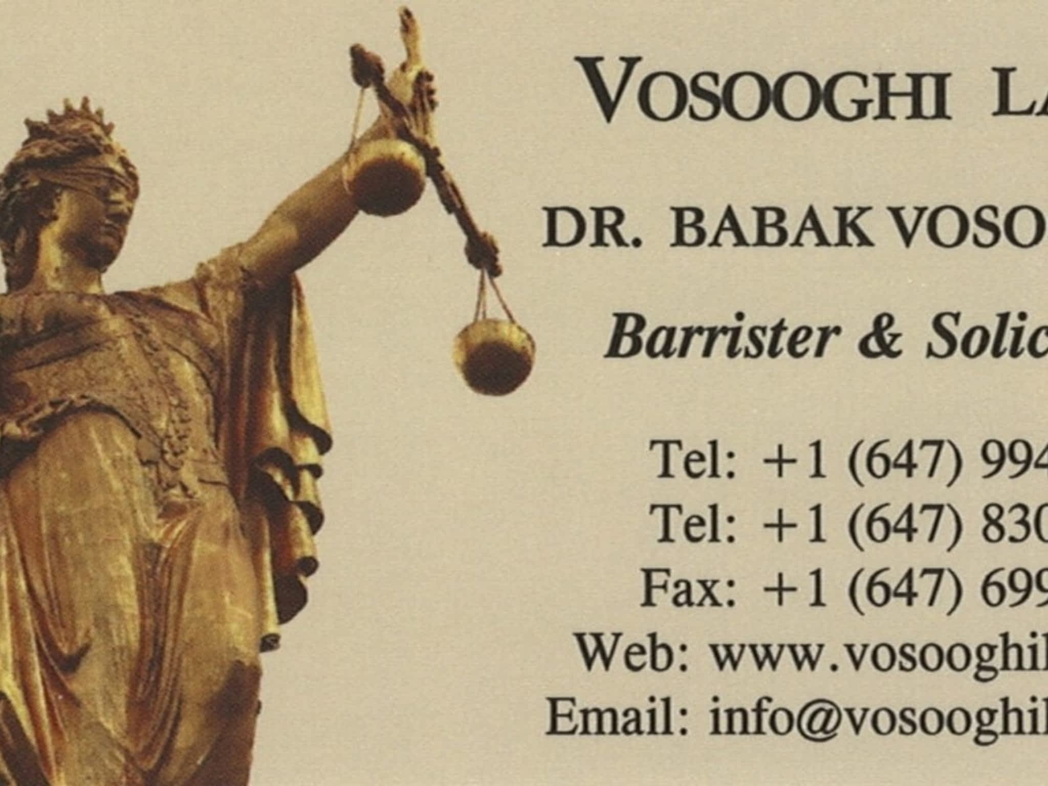photo Vosooghi Law Professional Corporation