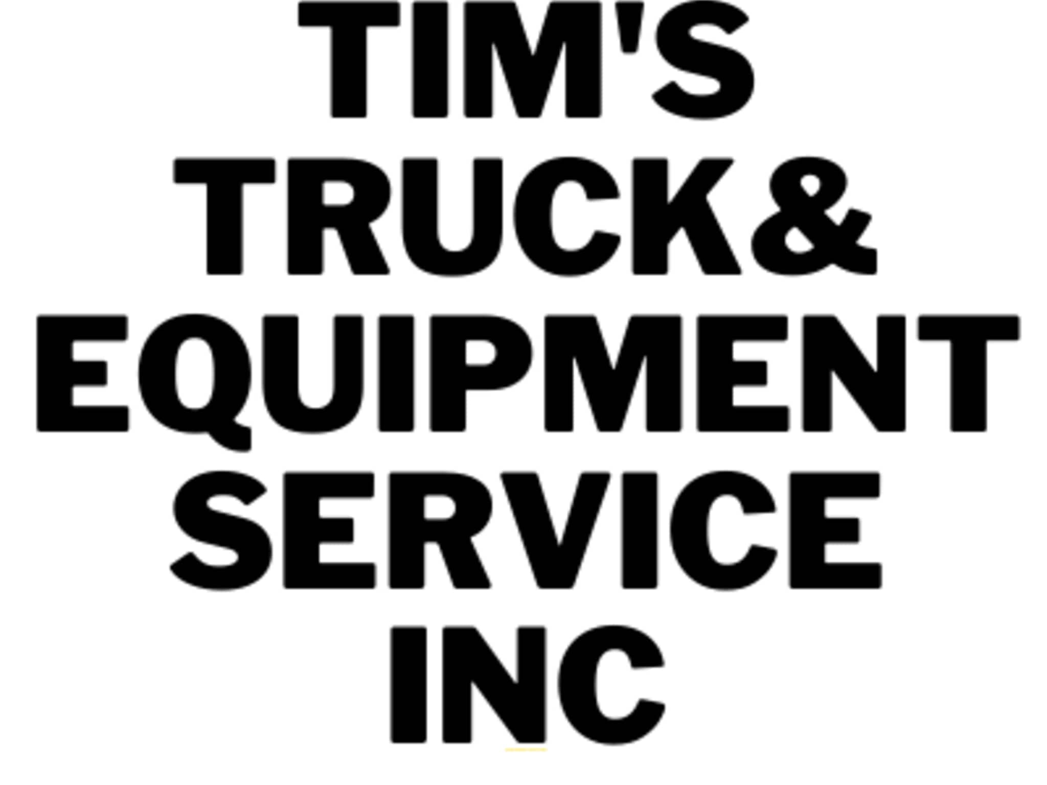 photo Tim's Truck & Equipment Service Inc