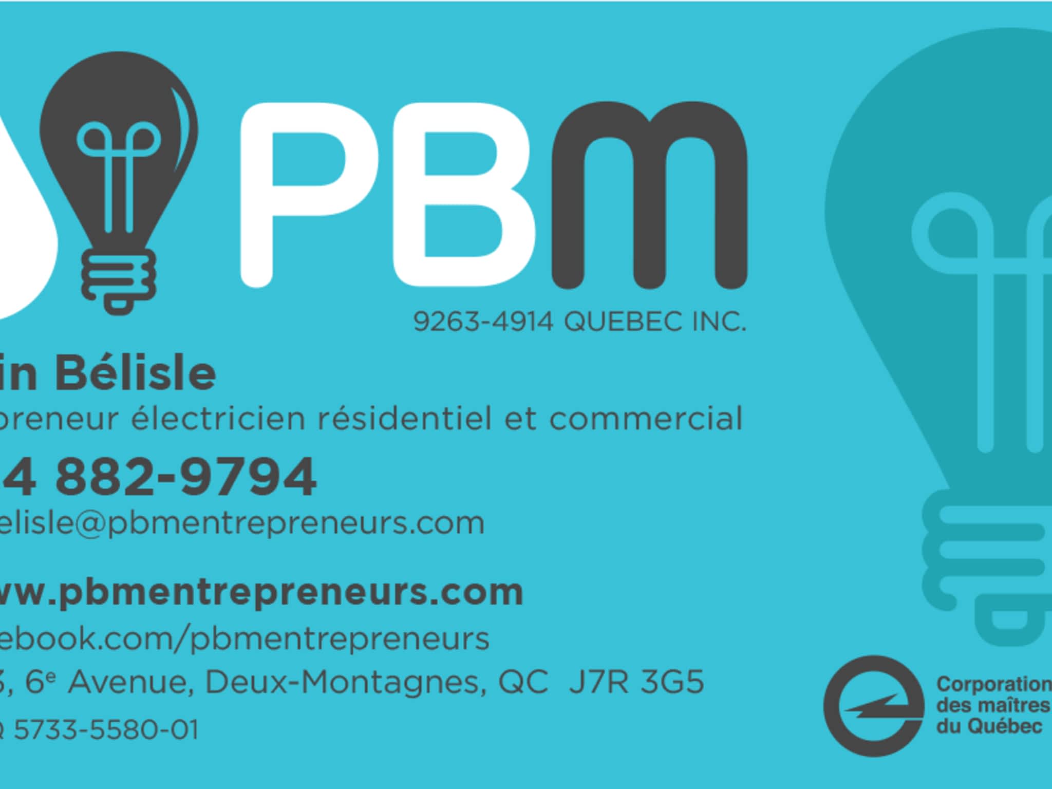 photo PBM Entrepreneurs Division Électrique