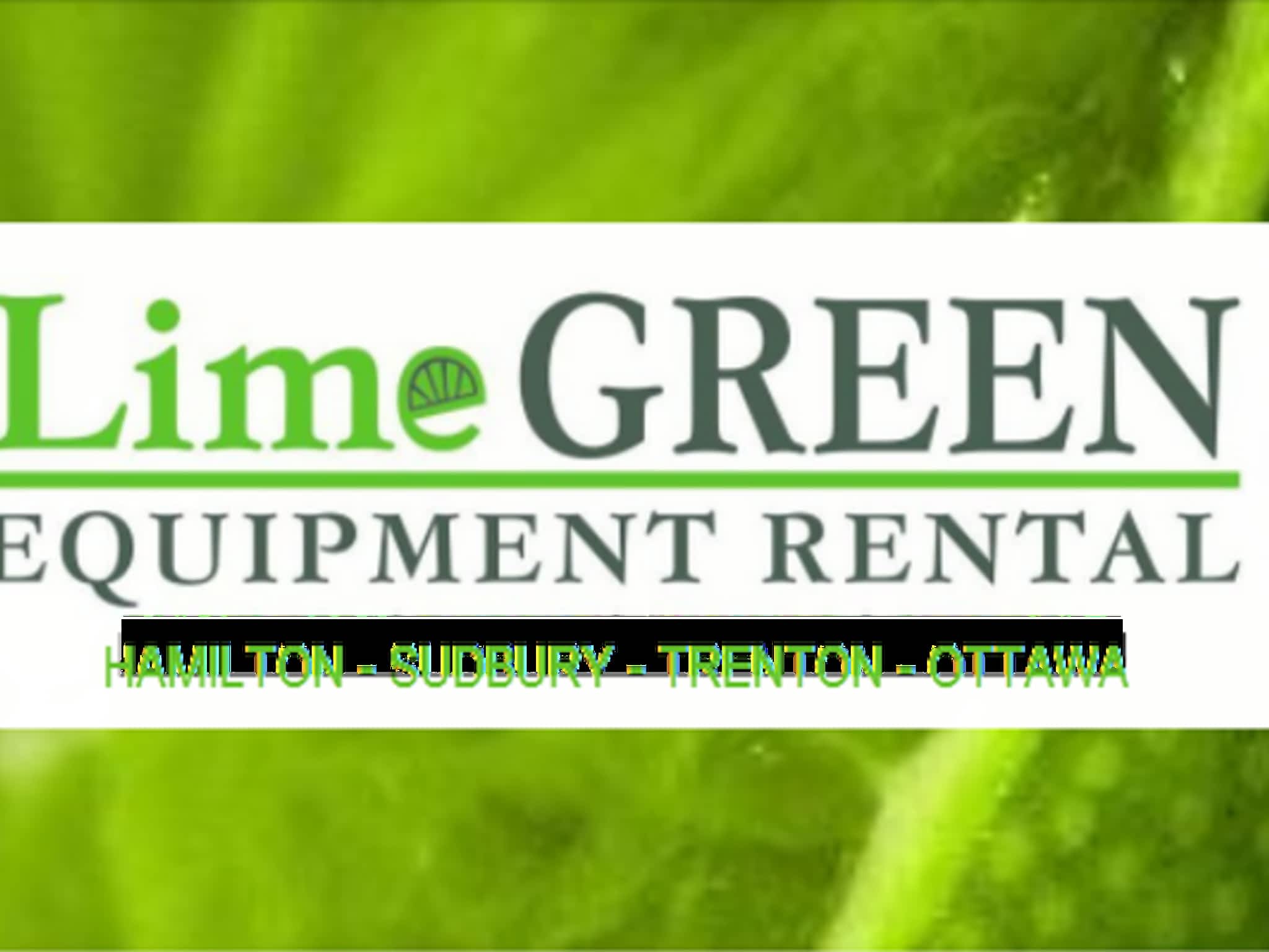 photo Lime GREEN Equipment Rental