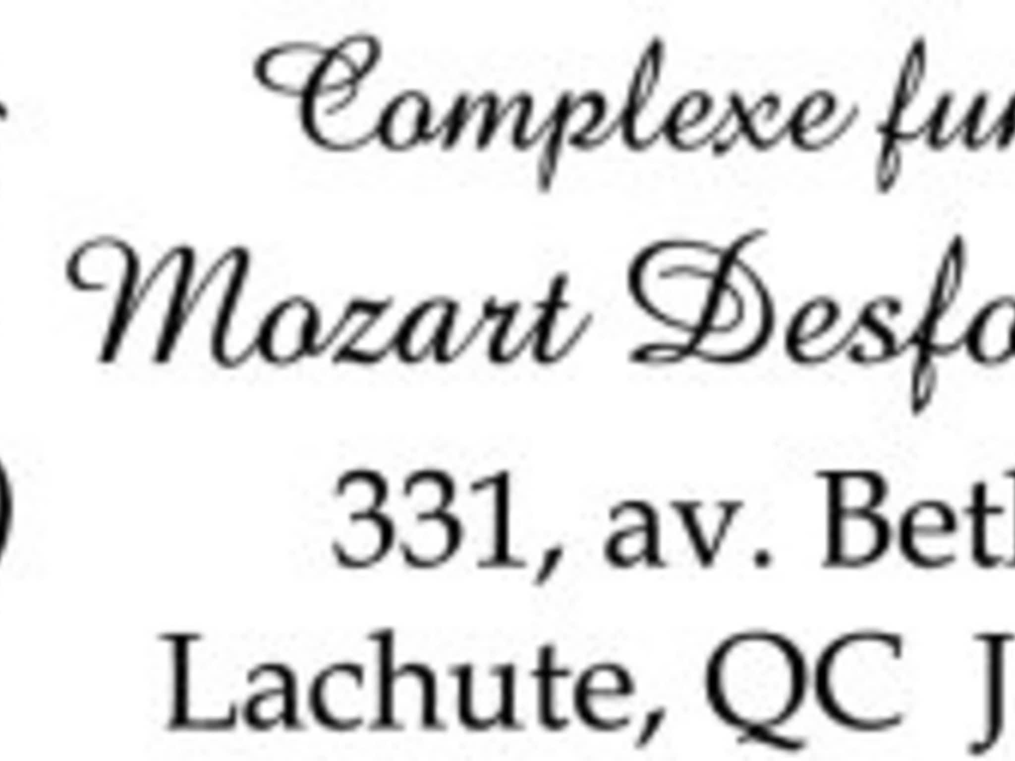 photo Complexe Funéraire Mozart Desforges Inc.