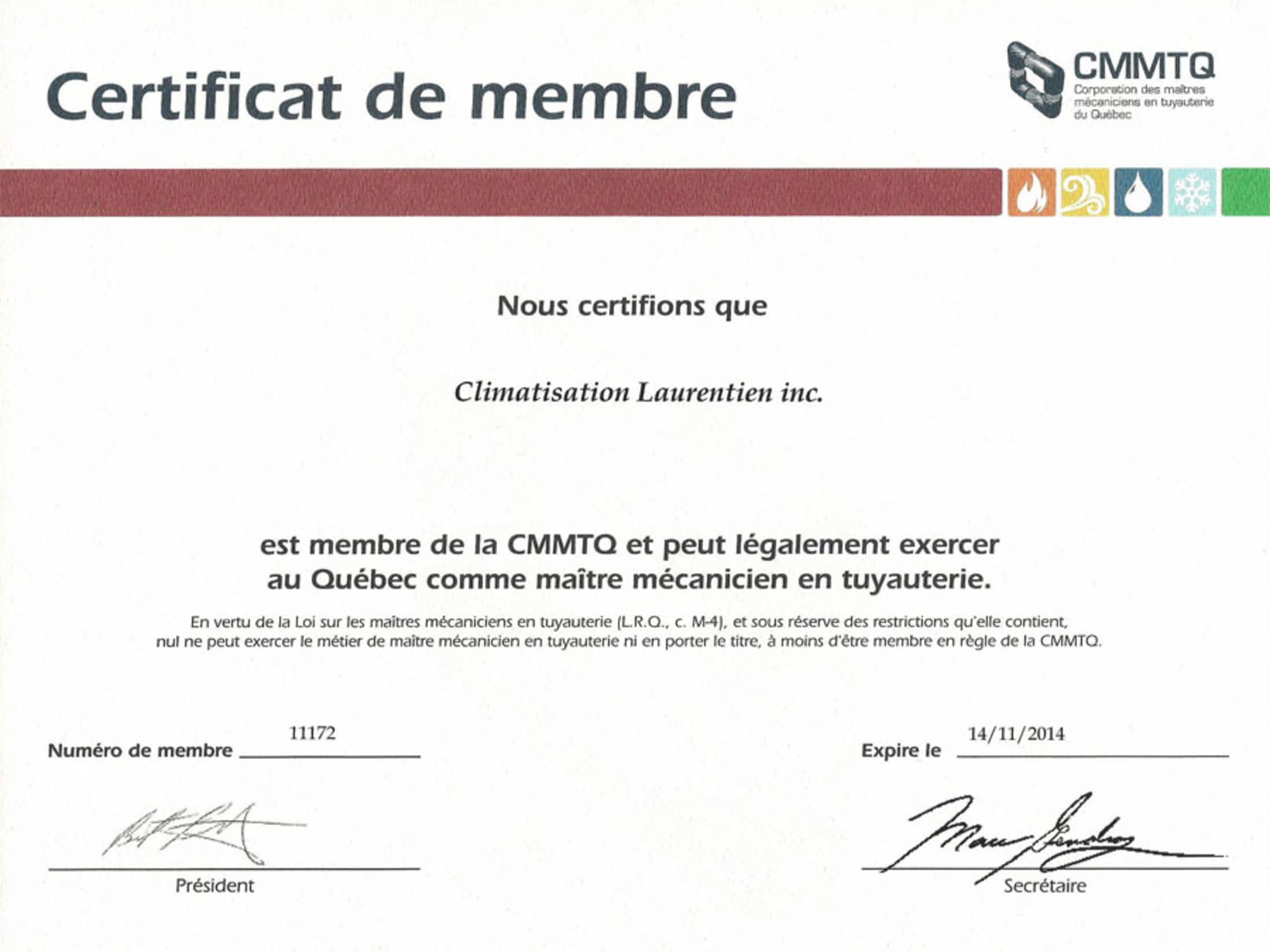 photo Climatisation Laurentien Inc.