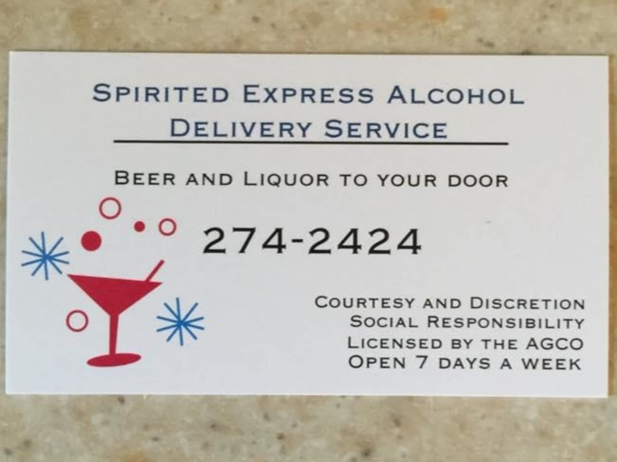 photo Spirited Express Alcohol Delivery Service