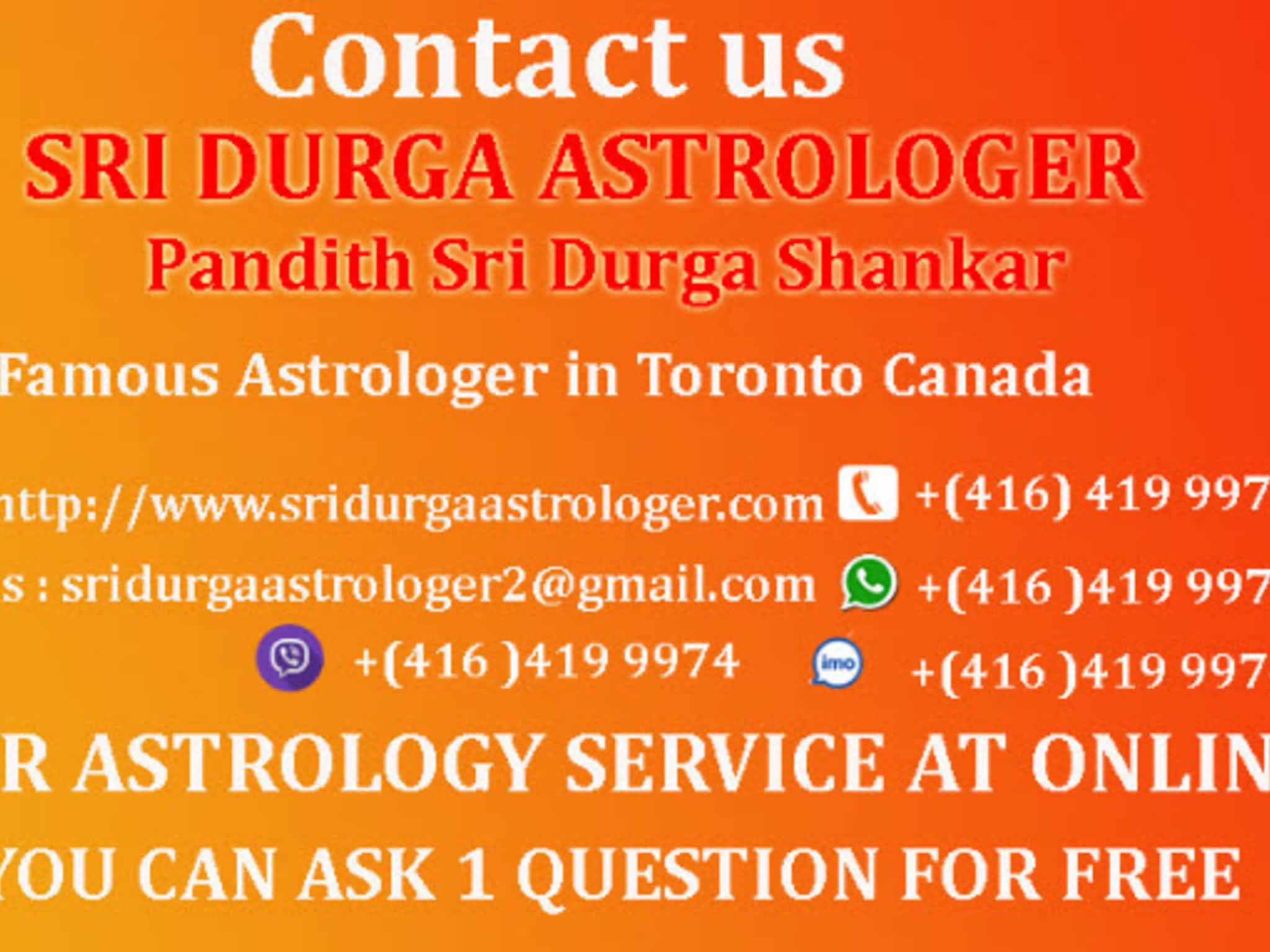 photo Sri Durga Famous Astrologer Psychic & Spiritualist
