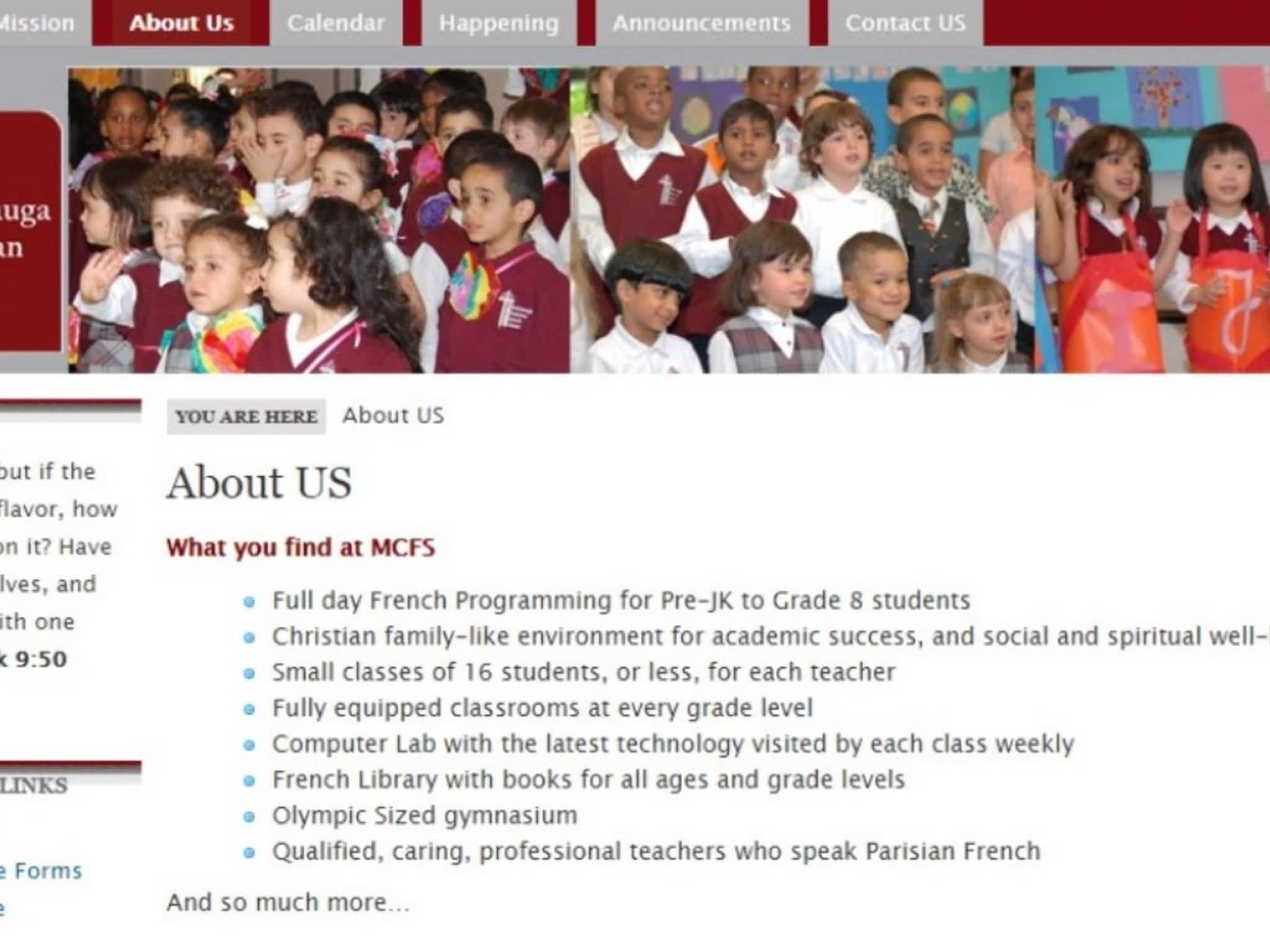 photo Mississauga Christian French School