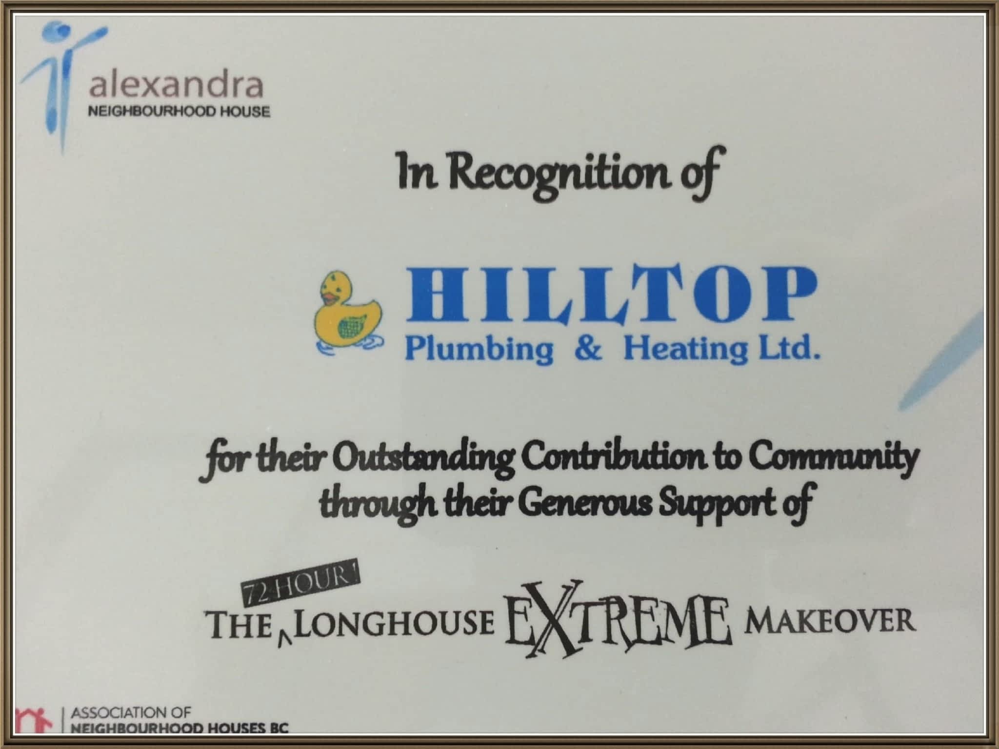 photo Hilltop Plumbing & Heating Ltd
