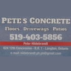 Pete's Concrete Inc - Entrepreneurs en béton