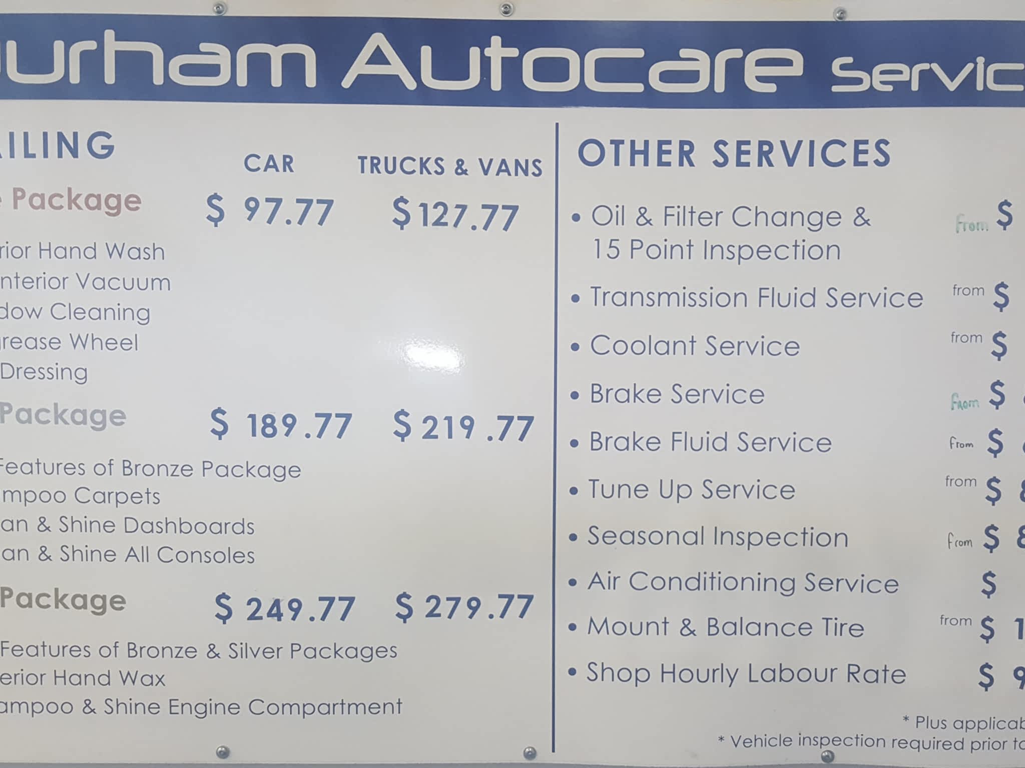 photo Durham Autocare - Auto Repairs & Detailing