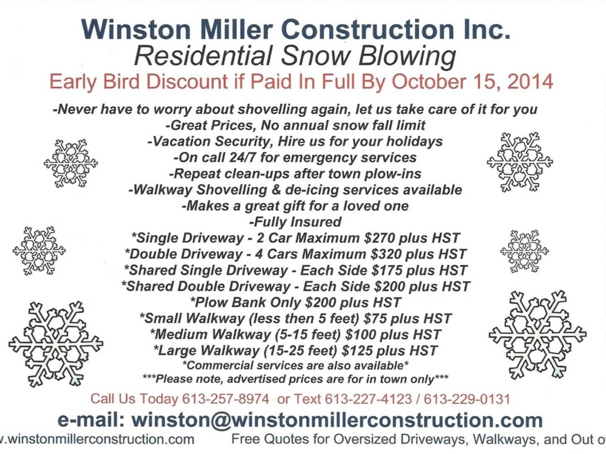 photo Winston Miller Construction Inc