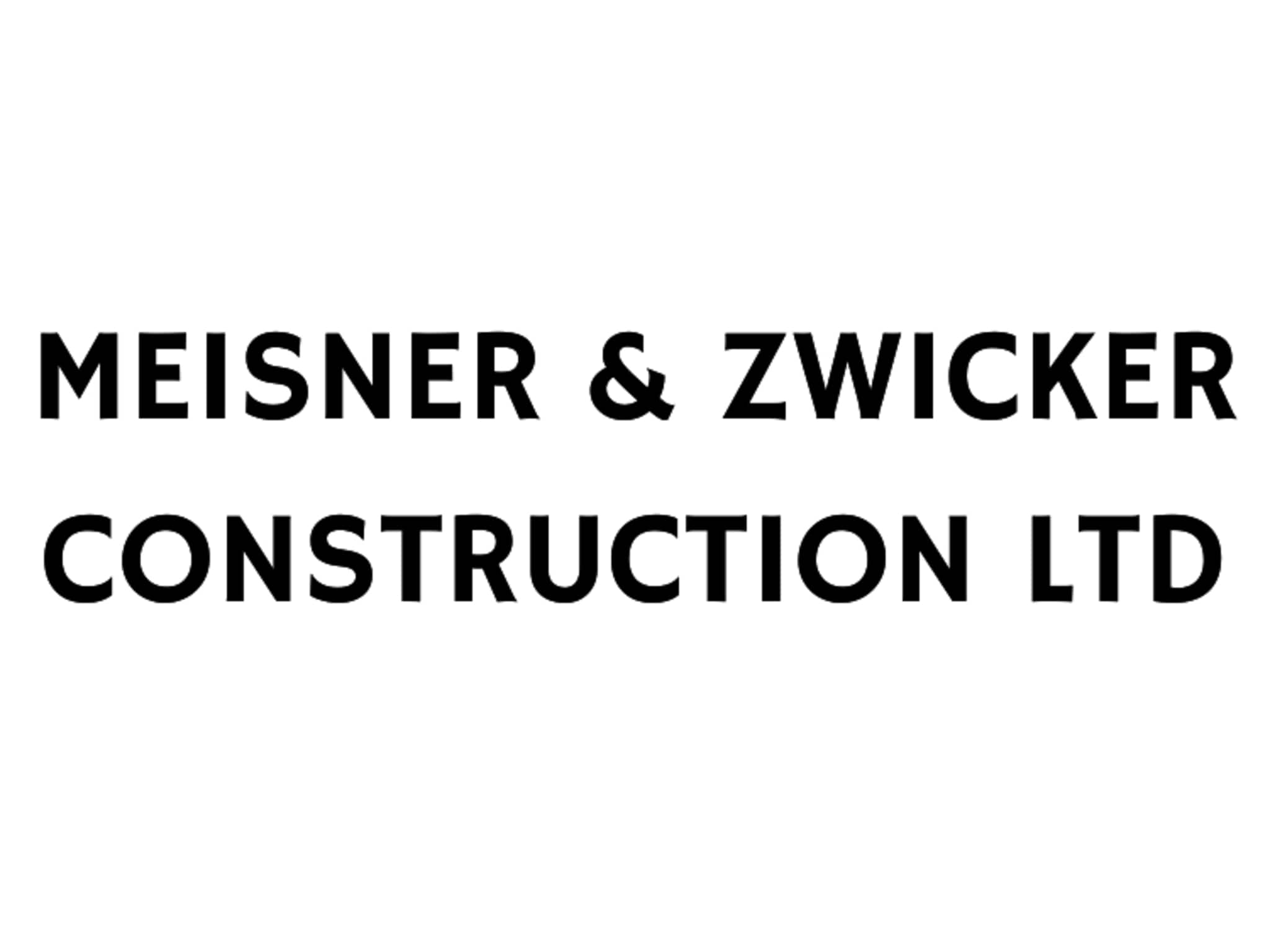 photo Meisner & Zwicker Construction Ltd