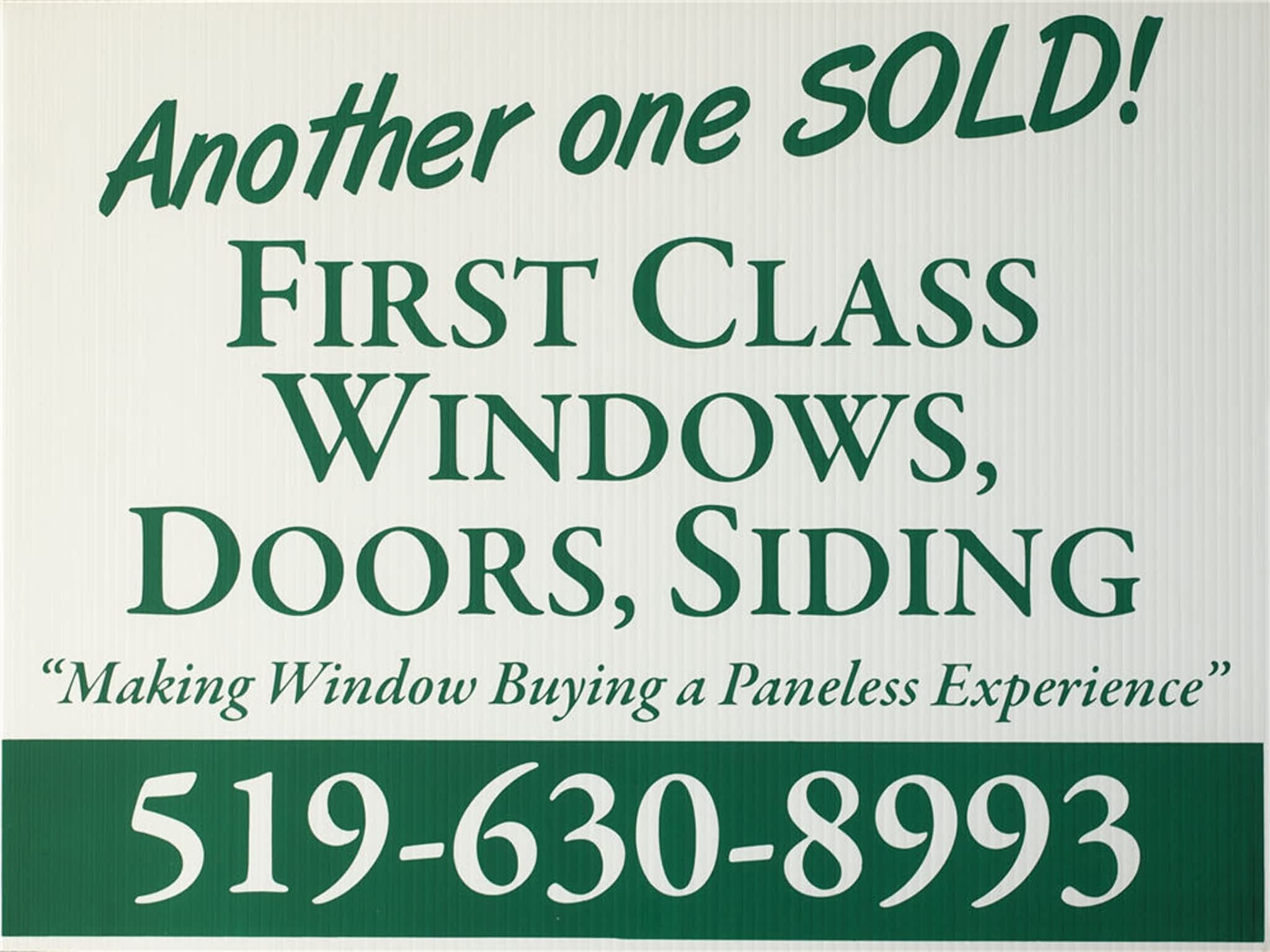 photo First Class Windows, Doors & Siding