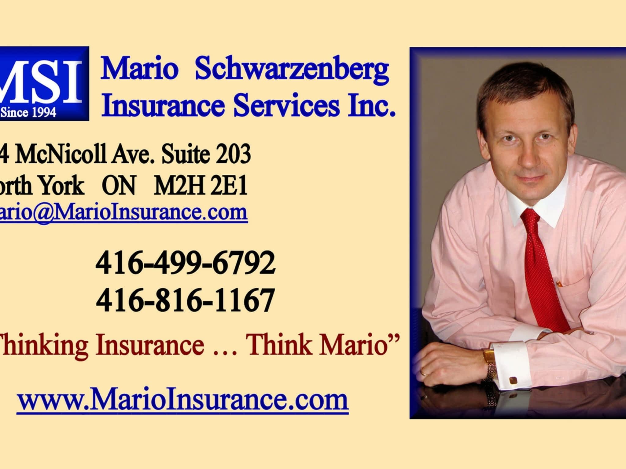 photo MSI - Mario Schwarzenberg Insurance Services Inc