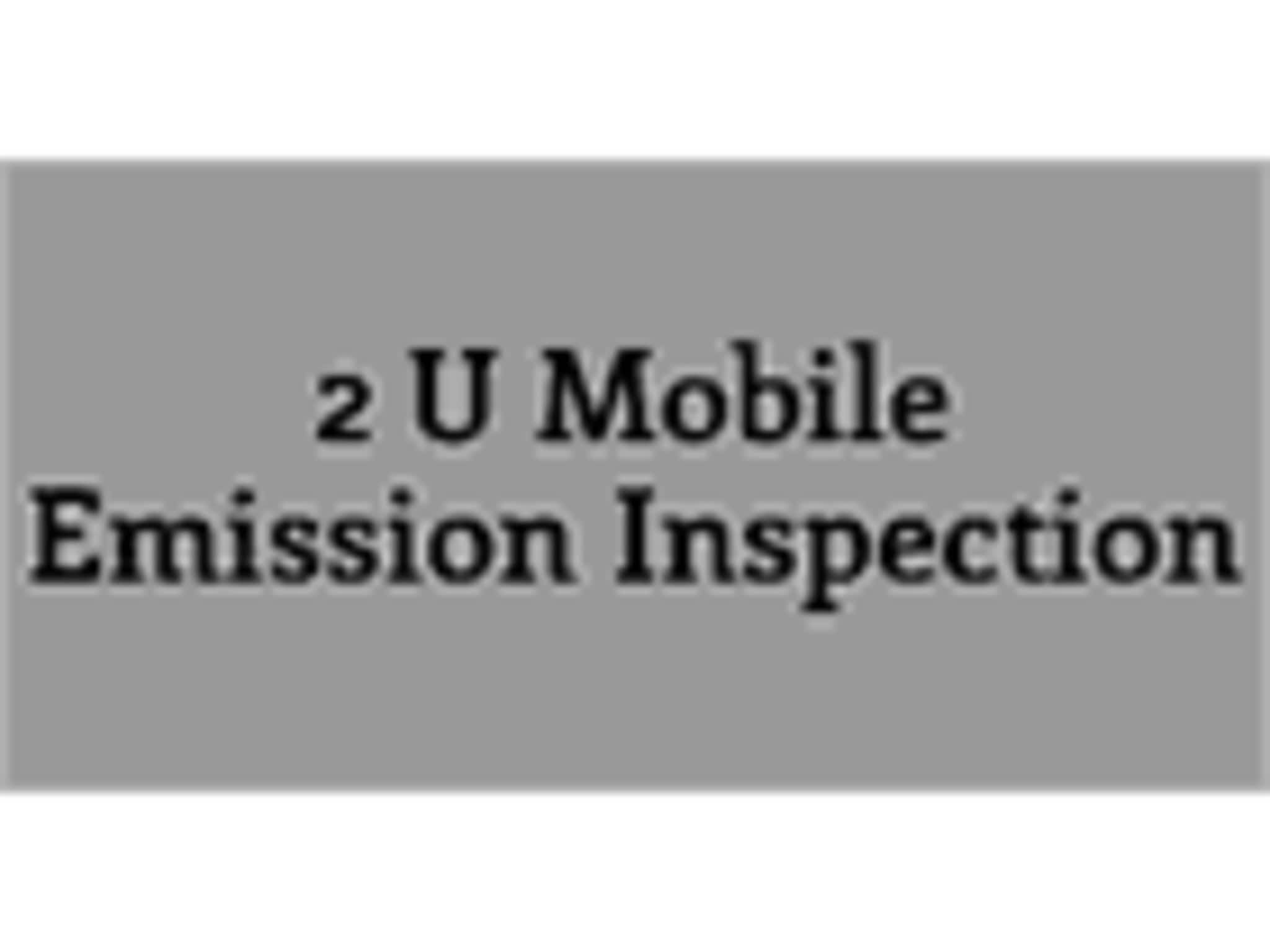 photo 2U Mobile Emission Inspections