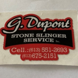 View G Dupont Stone Slinger Service’s Carleton Place profile