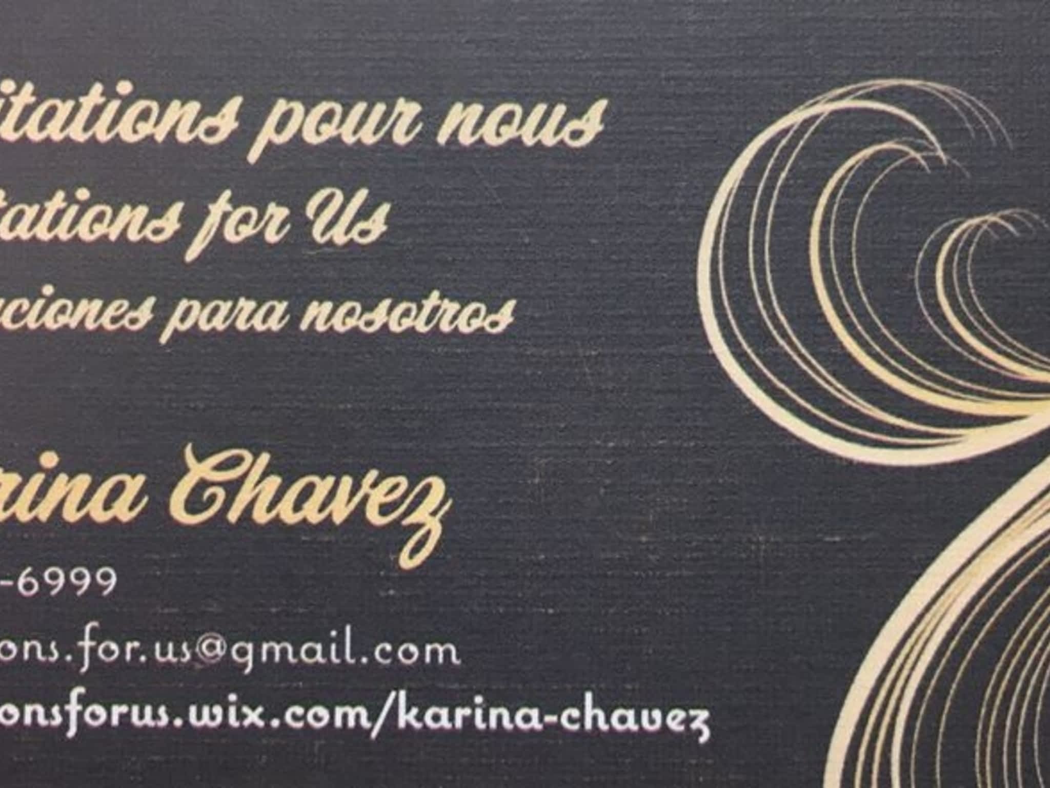 photo Invitation Pour Nous - Karina Chavez