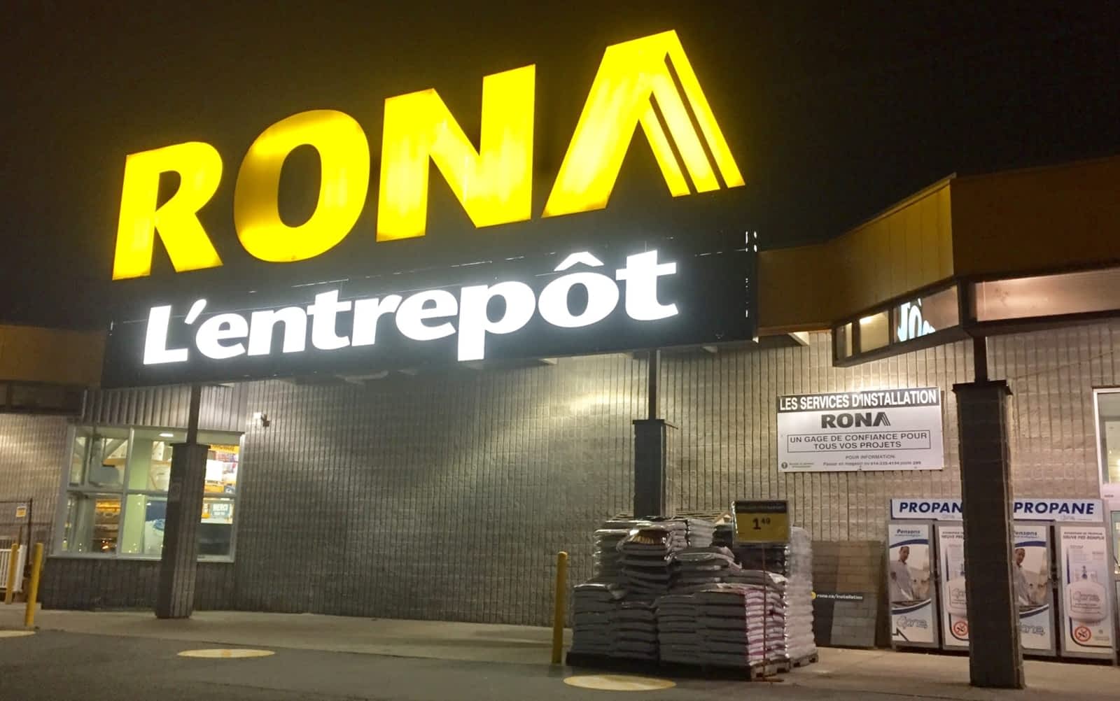 Rona L'Entrepôt Horaire d'ouverture 3600, boul de la coteVertu