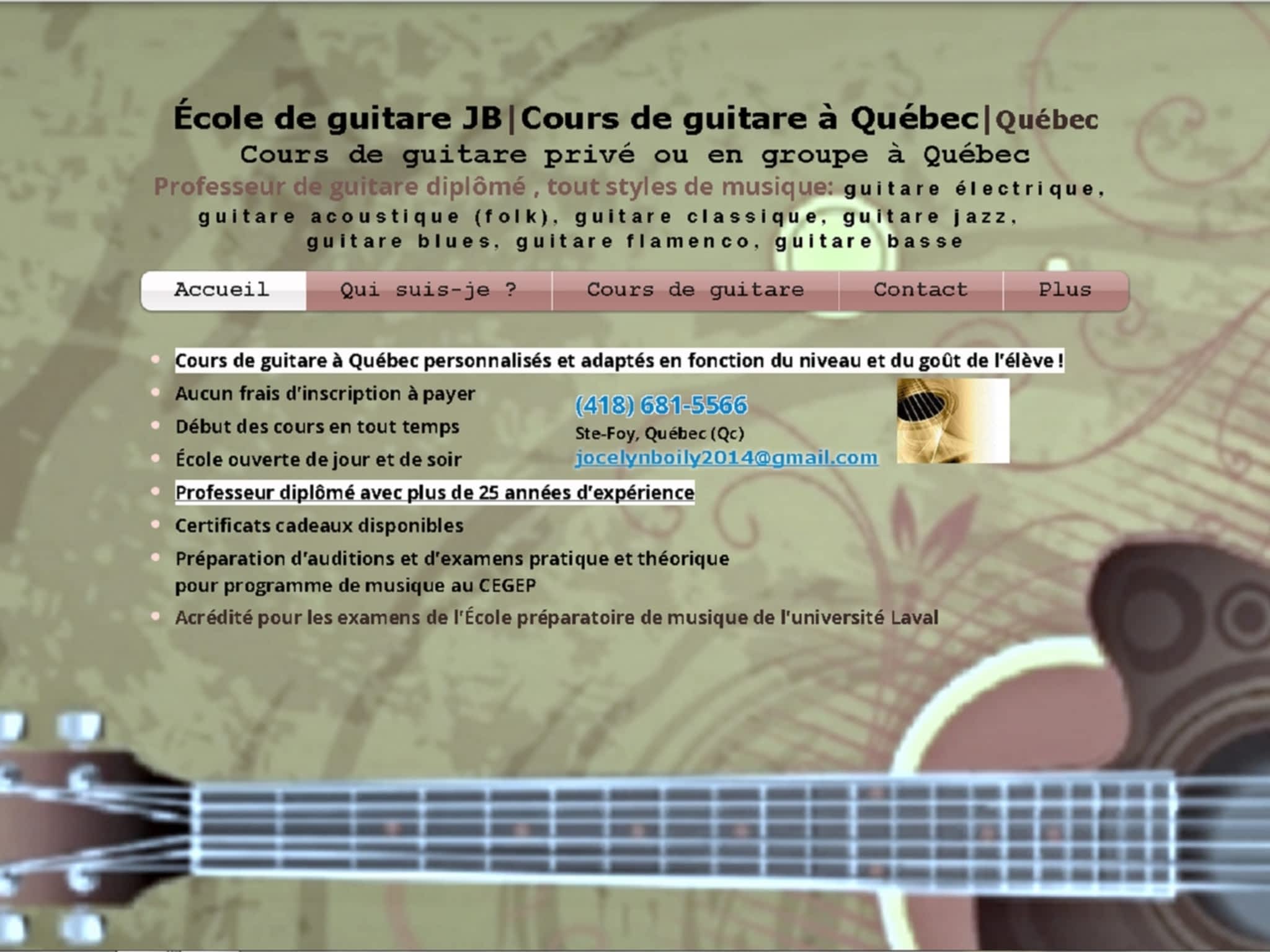 photo École de Guitare/Musique JB