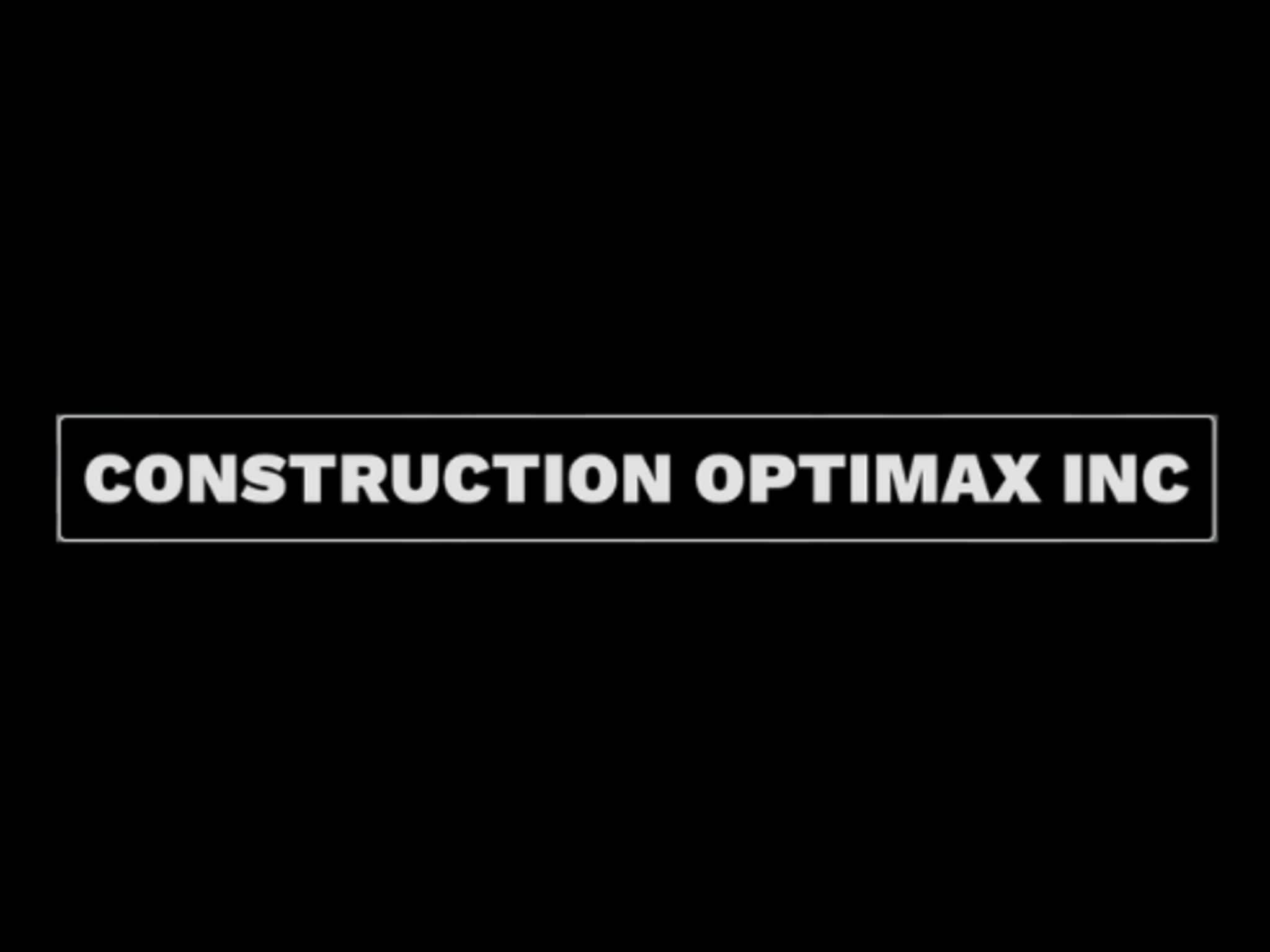 photo CONSTRUCTION OPTIMAX INC