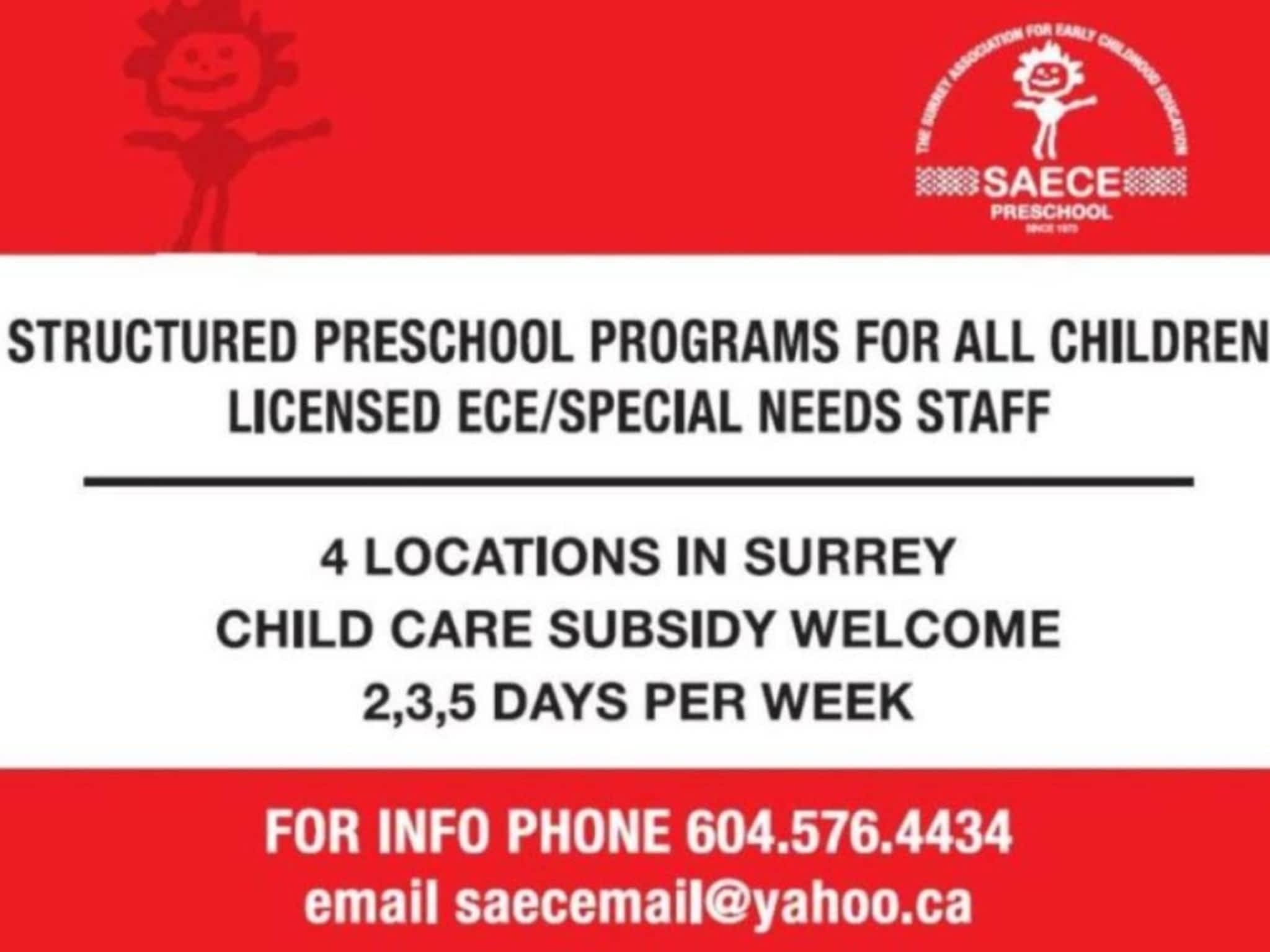 photo Surrey Association For Early Childhood Education