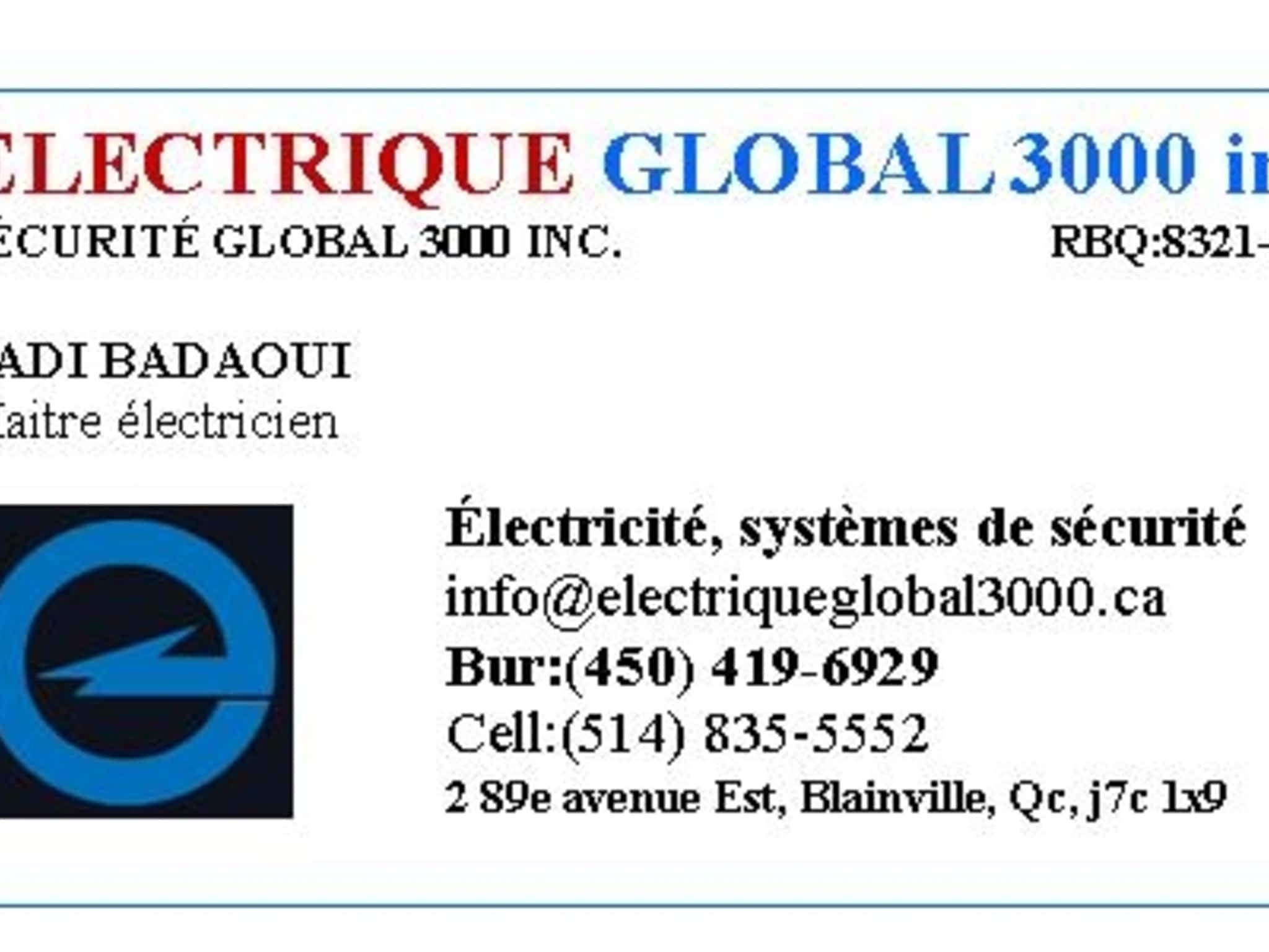 photo Électrique Global 3000