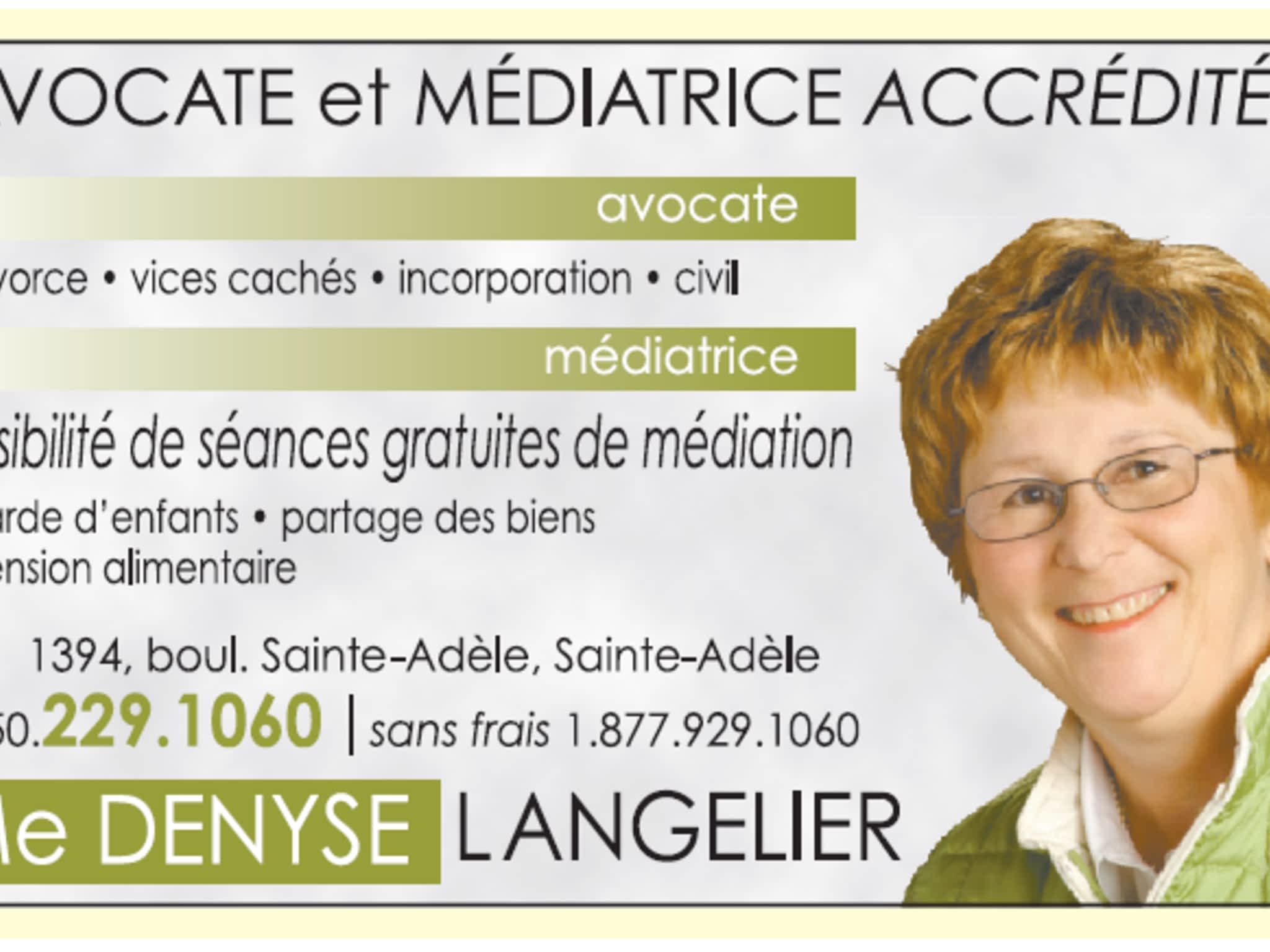 photo Denyse Langelier Avocate