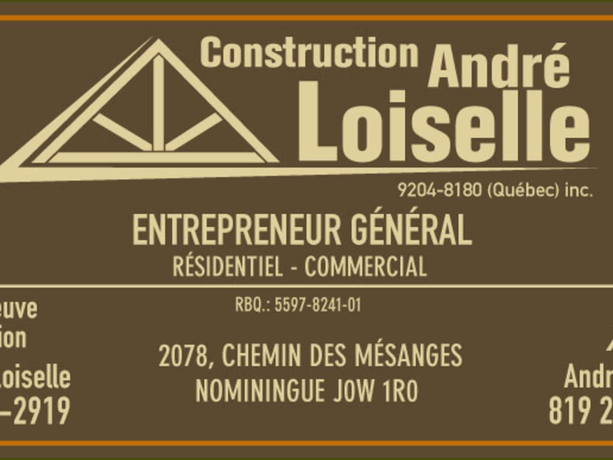 photo Construction André Loiselle