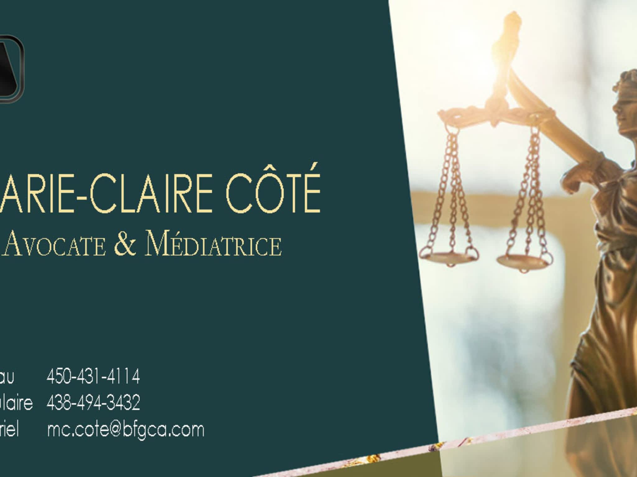 photo Marie-Claire Côté, Avocate et Médiatrice