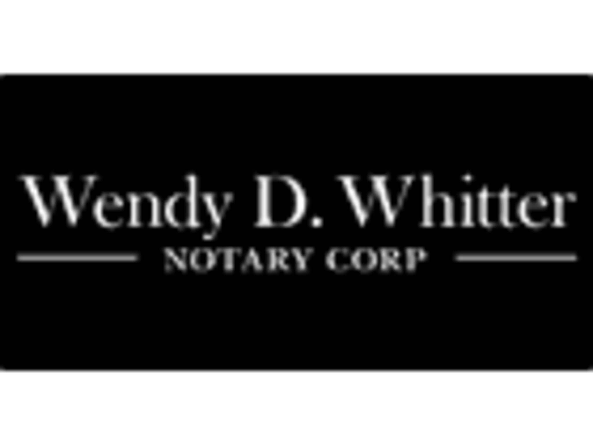 photo Wendy D Whitter Notary Corp