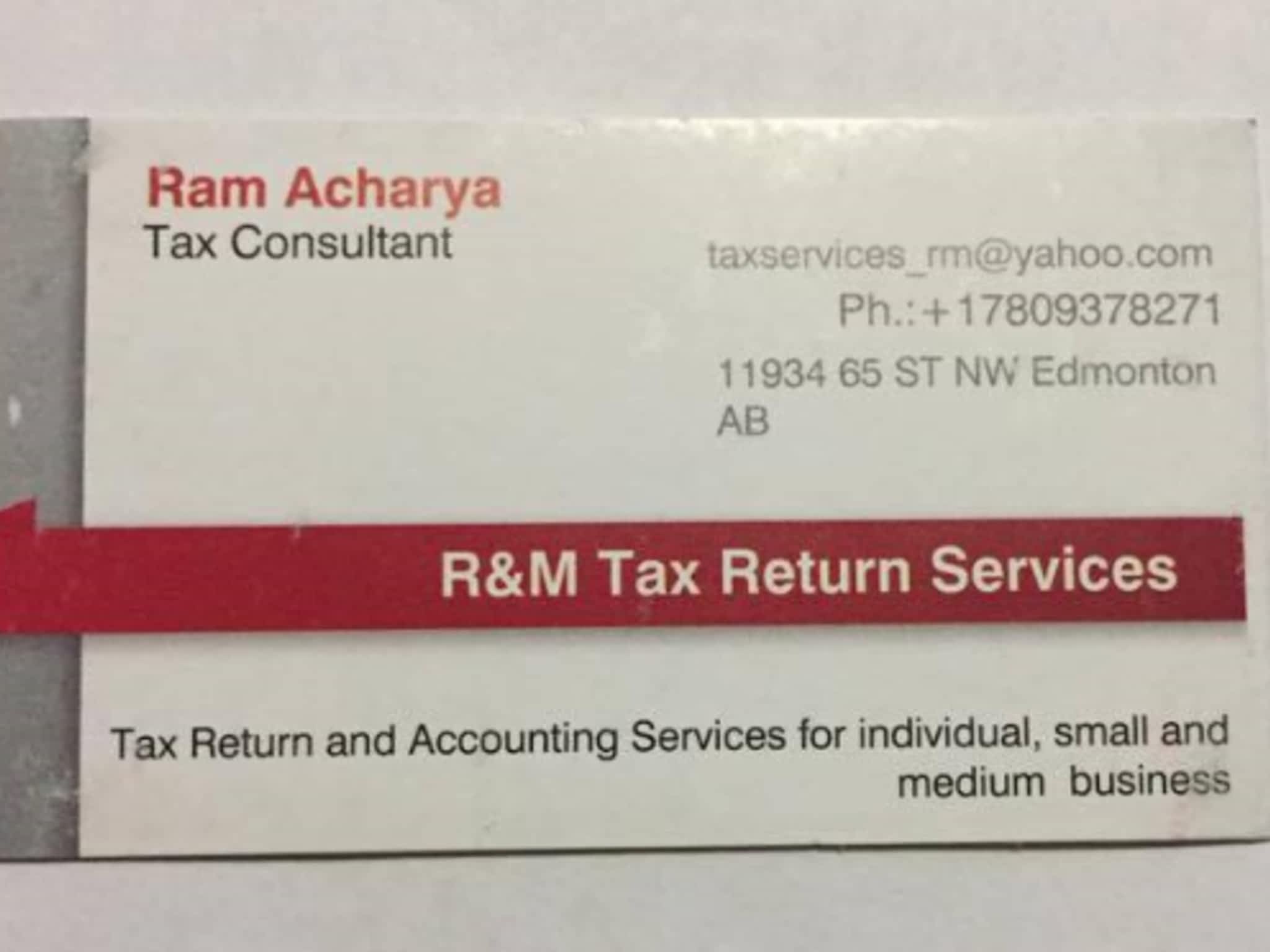 photo R&M Tax Return Services