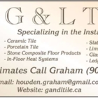 G&L Tile - Carreleurs et entrepreneurs en carreaux de céramique
