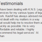 K.N.S. Legal Services - Techniciens juridiques