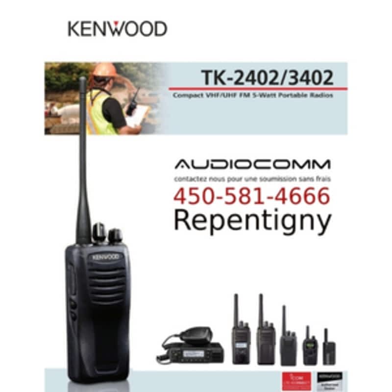 Audiocomm radiocommunication distributeur autorisé Kenwood