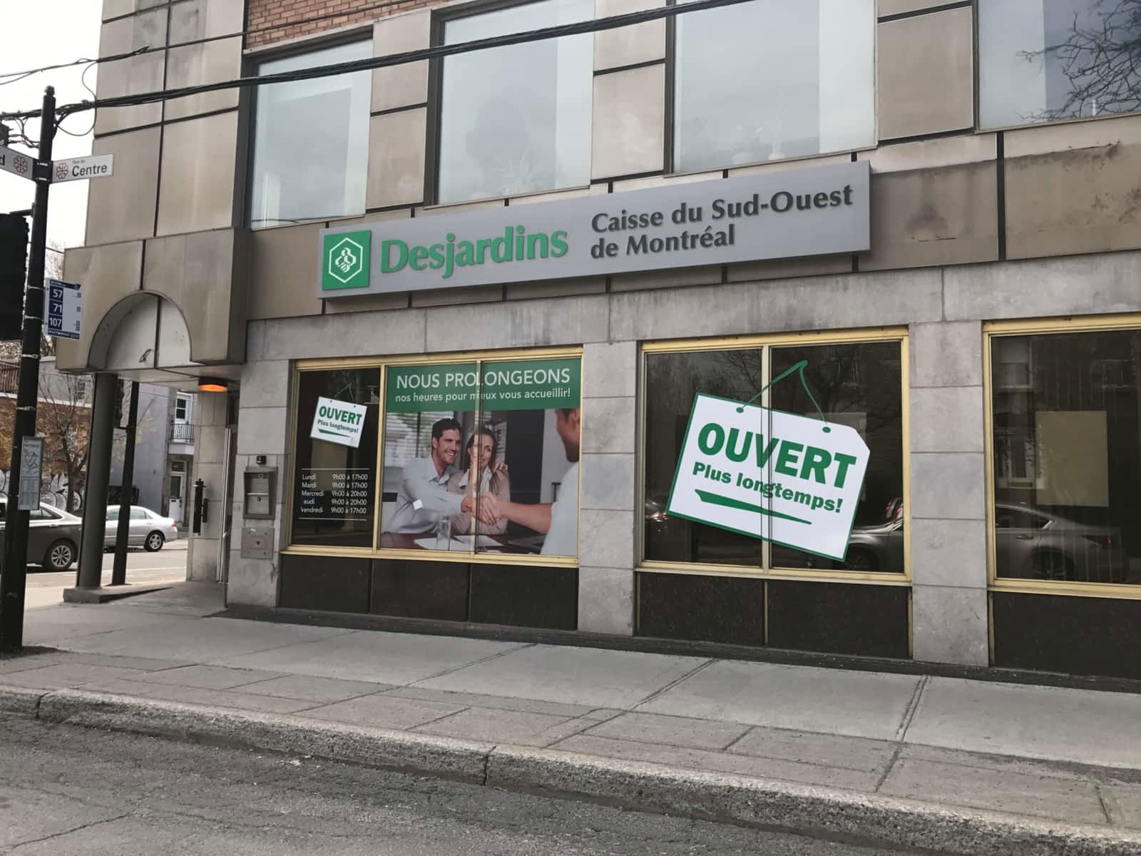 Caisse Desjardins Opening Hours 2100 rue du Centre, Montréal, QC