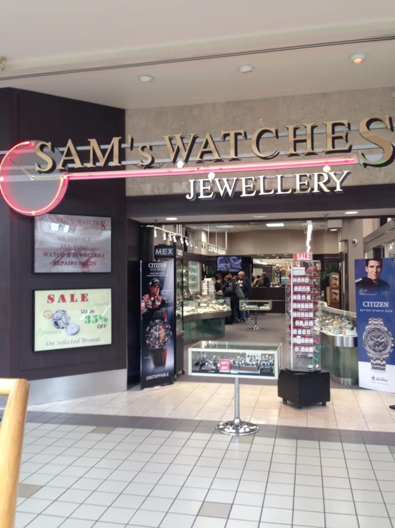 Sam's watches & outlet jewelry