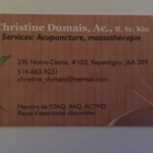 Clinique d'acupuncture Christine Dumais - Acupuncteurs