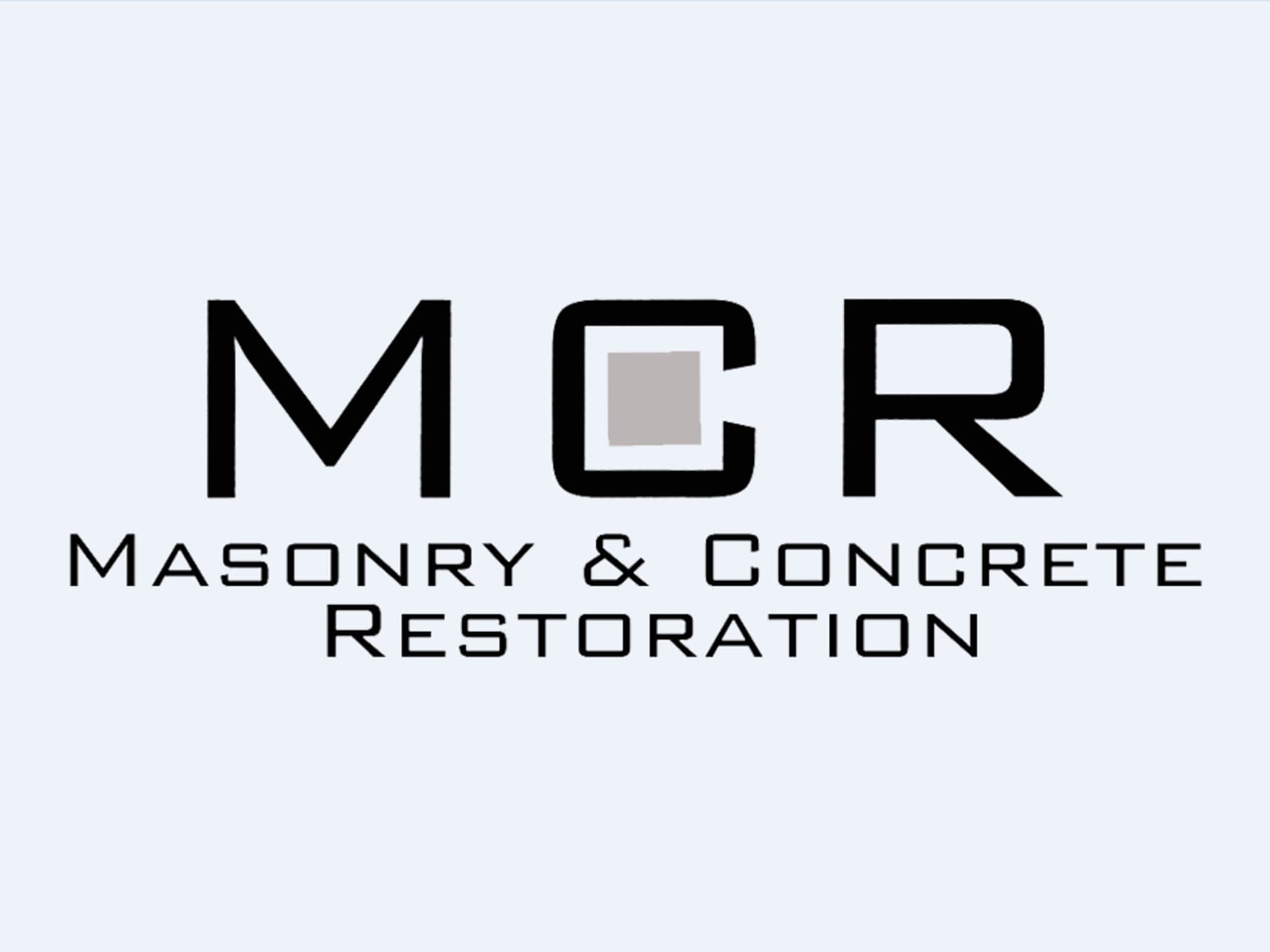 photo M C R Masonry & Concrete Restoration