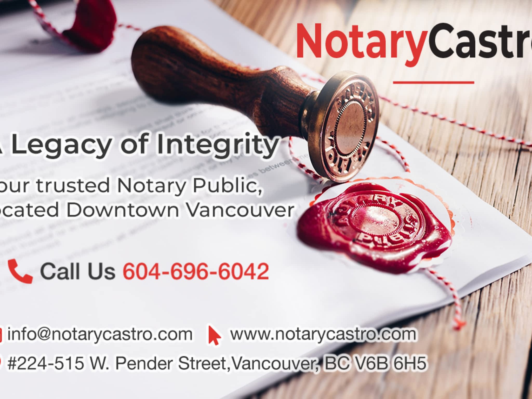 photo Notary Castro - Downtown Vancouver Notary Public