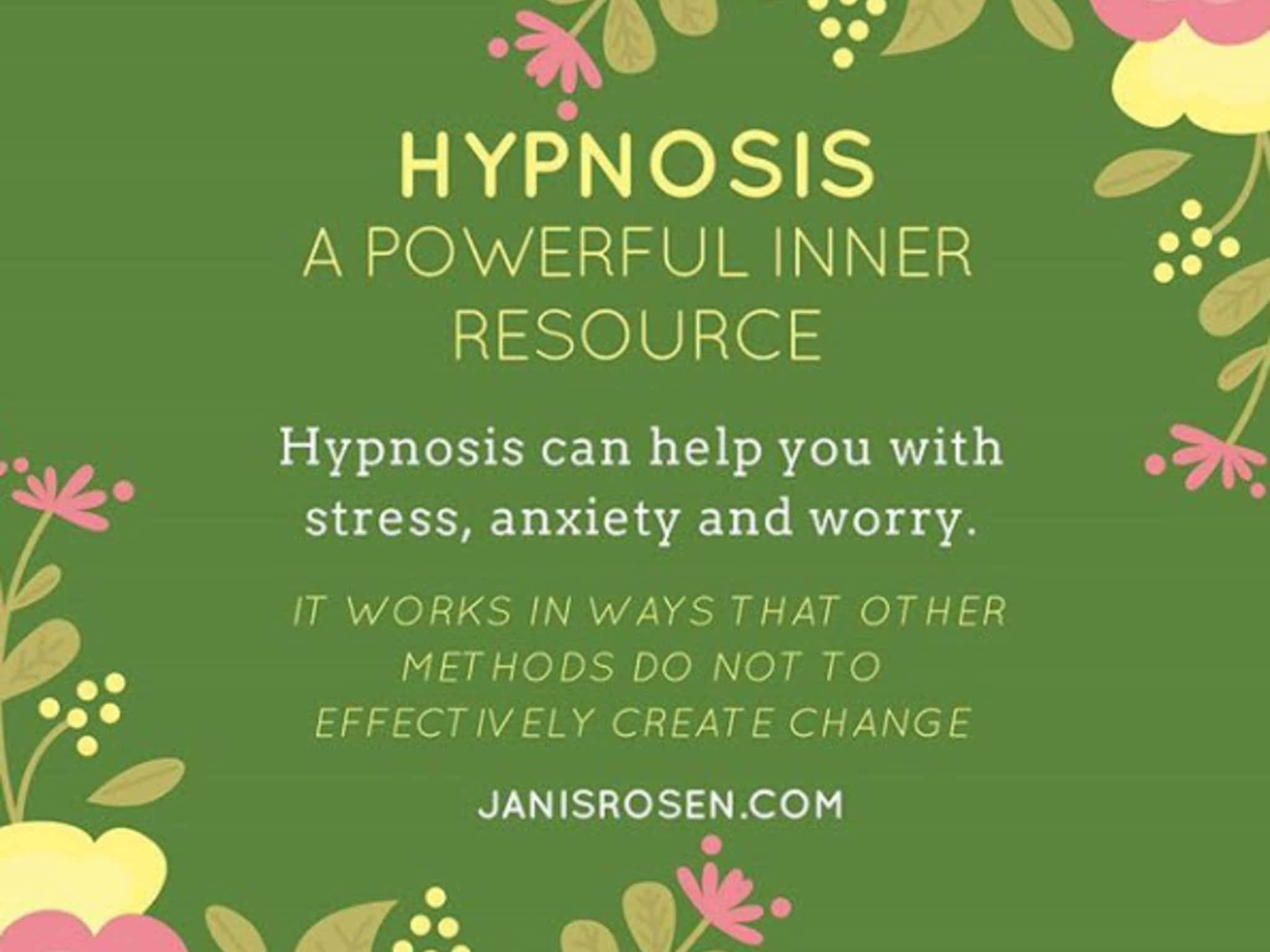 photo Janis Rosen Counselor/Hypnotherapist/Life Coach