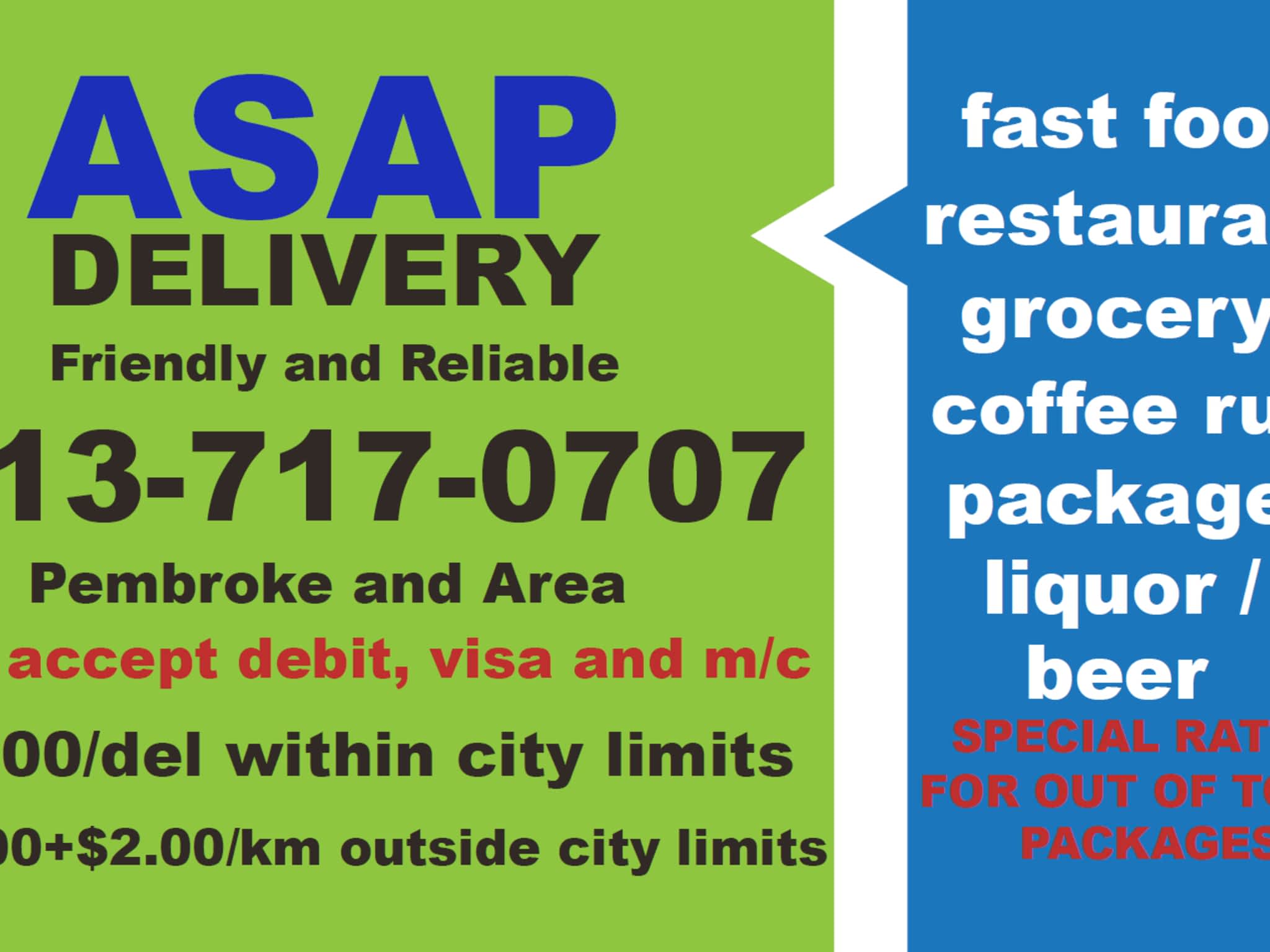 ASAP Delivery Canpages