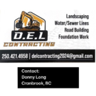 D.E.L Contracting - Excavation Contractors