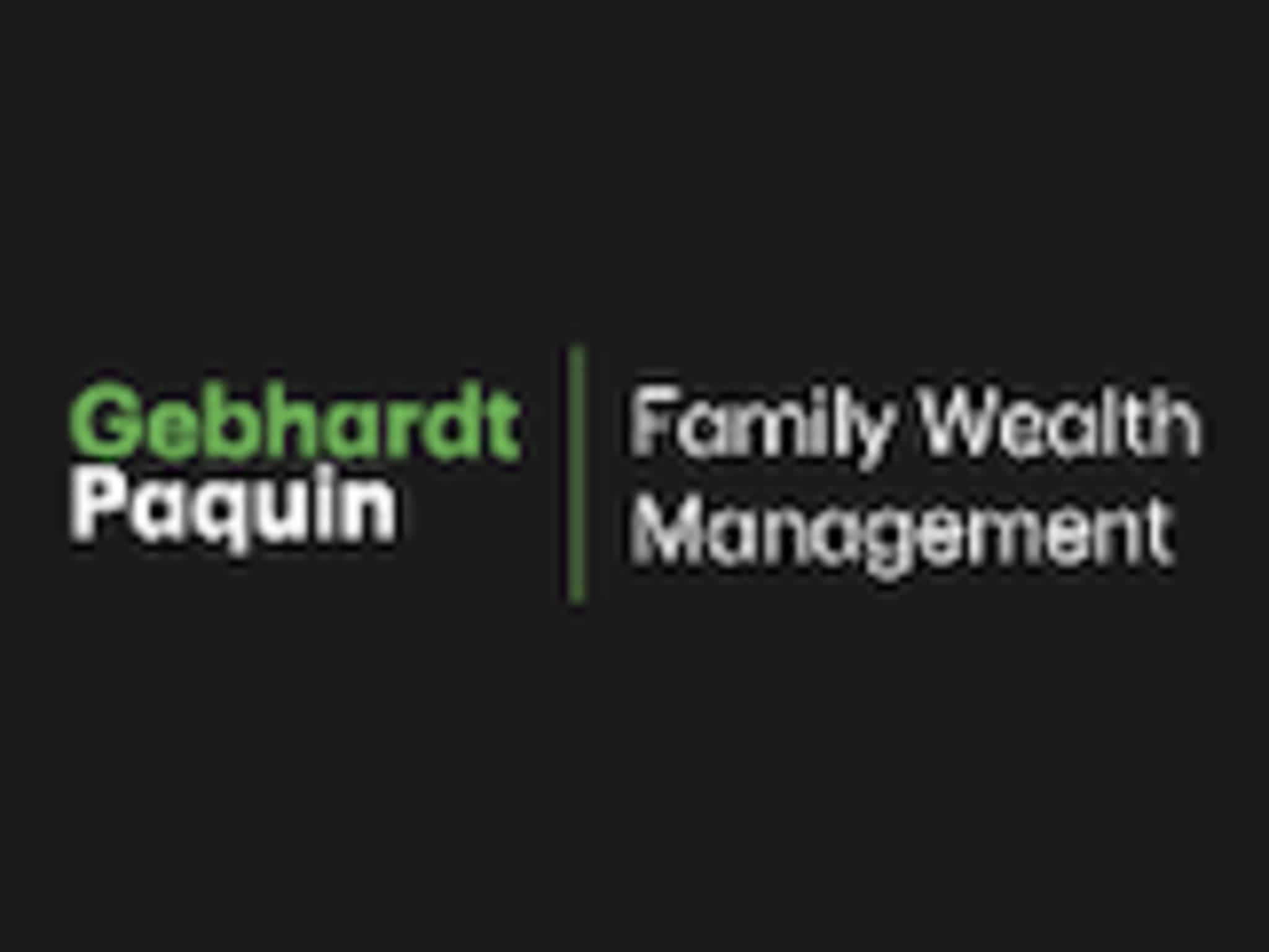 photo Gebhardt Paquin Family Wealth Management - TD Wealth Private Investment Advice