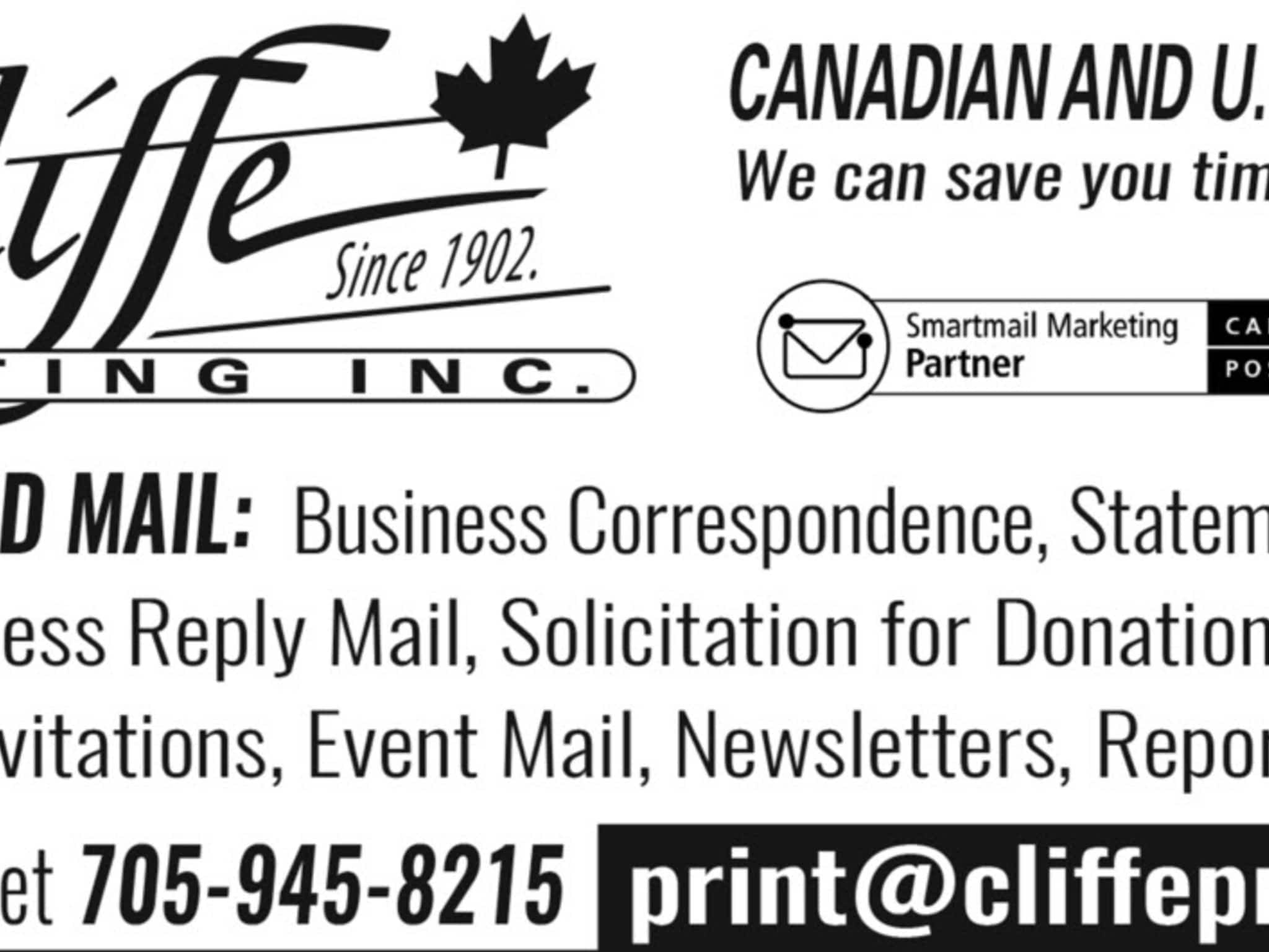 photo Cliffe Printing Inc