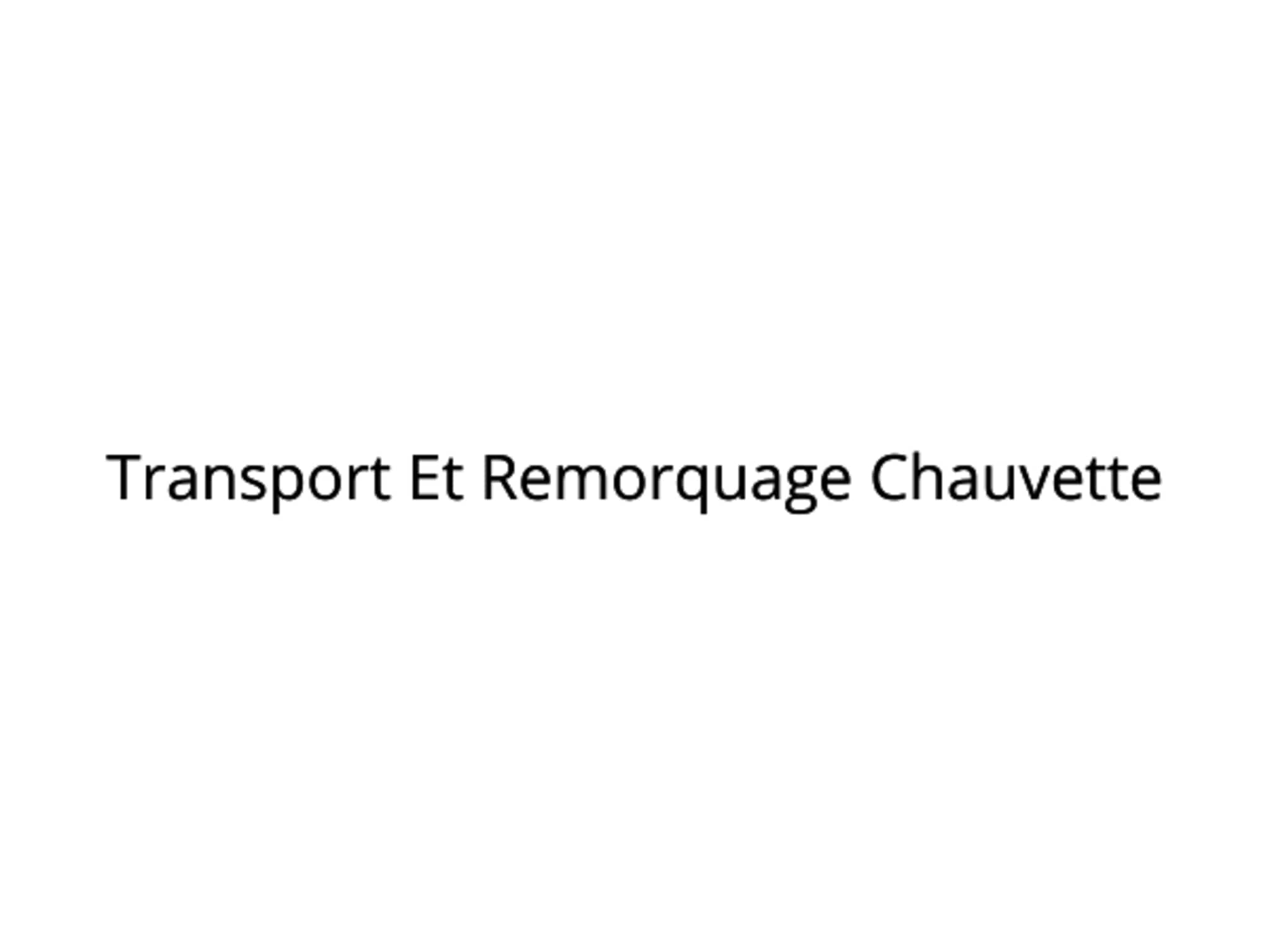 photo Transport Et Remorquage Chauvette