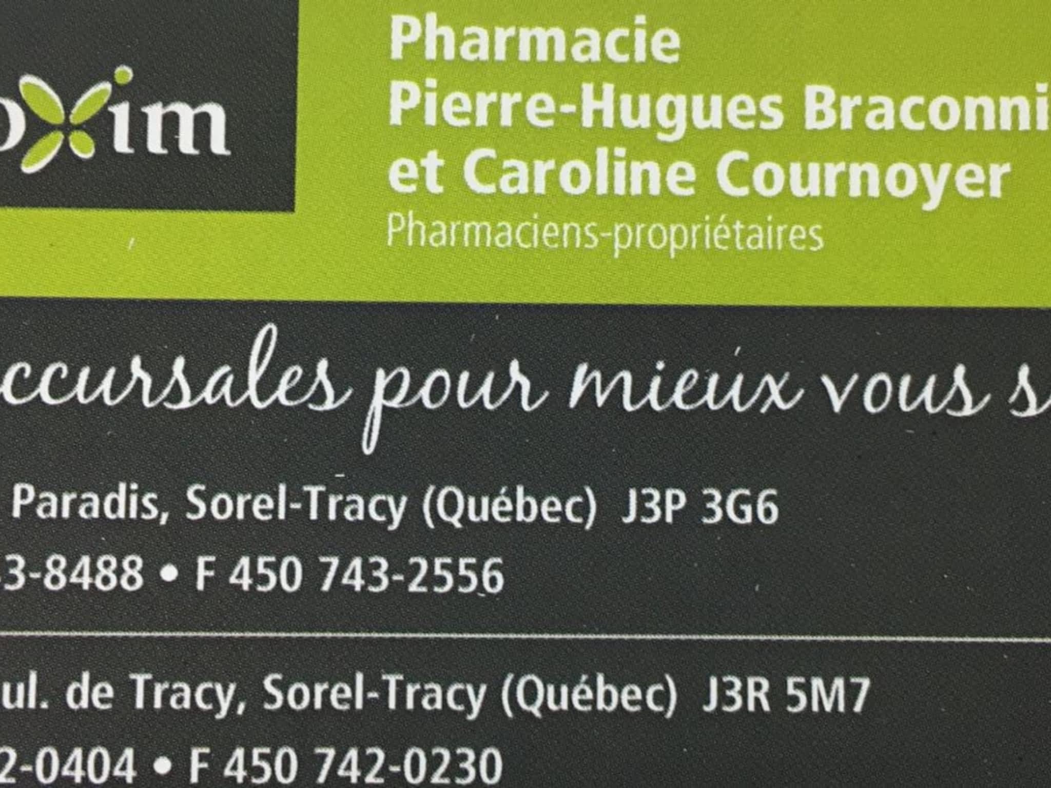 photo Proxim pharmacie affiliée - Braconnier et Cournoyer