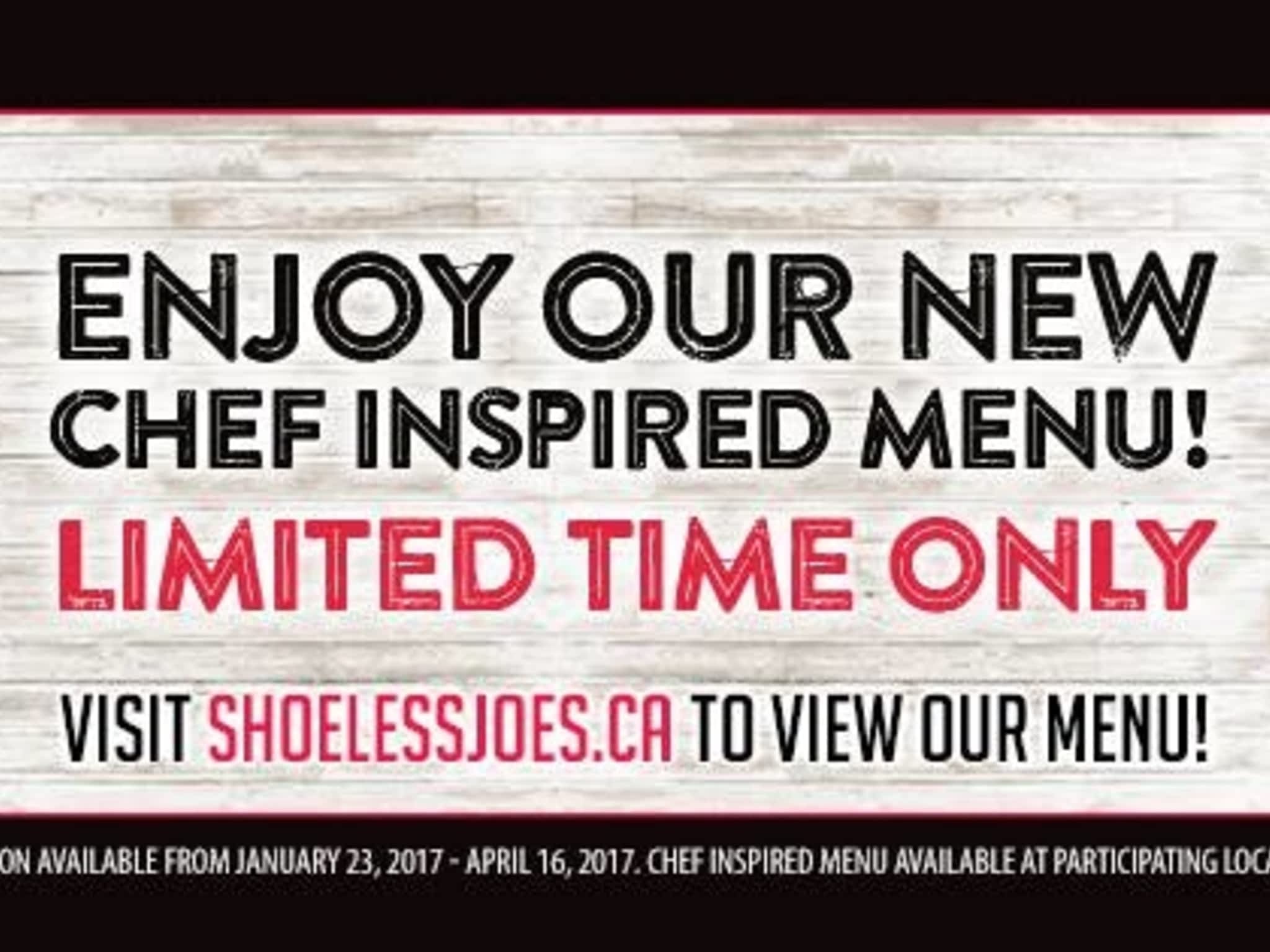 Shoeless Joe's Sports Grill Guelph, ON 5 Clair Road West Unit 5